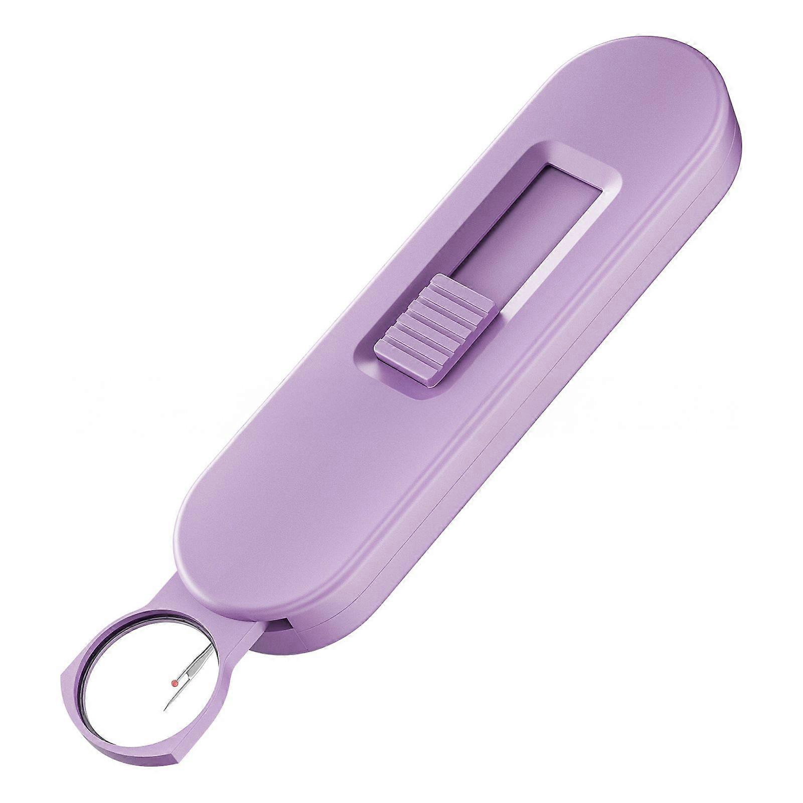 Jikaix Retractable Seam Opener Stitch Remover with 1.5x Magnifying Glass Portable Thread Remover for Sewing Quilting Needlework Patterns