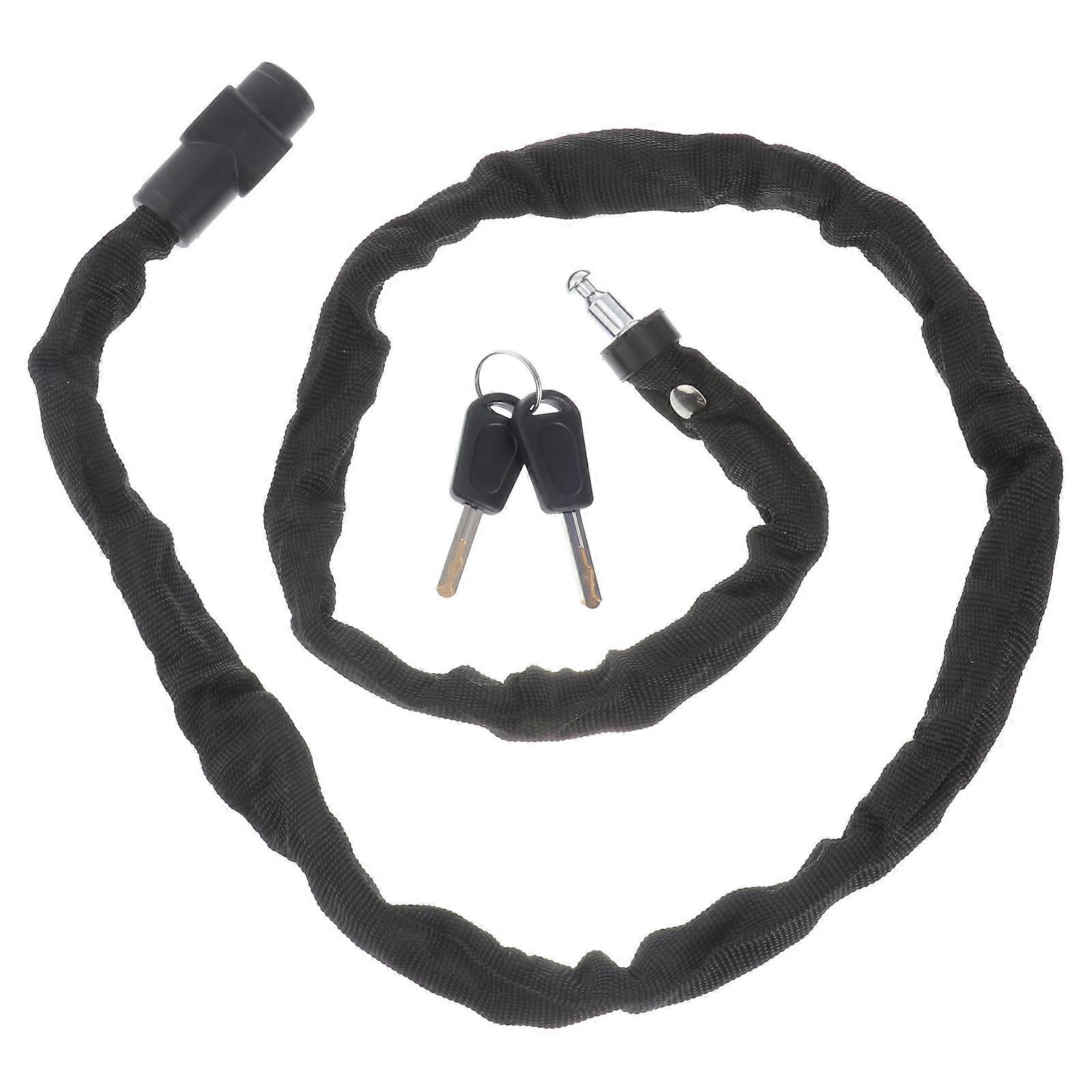 Mizh Bike Lock Security Anti-theft Chain Lock No Keys Required Open with Password