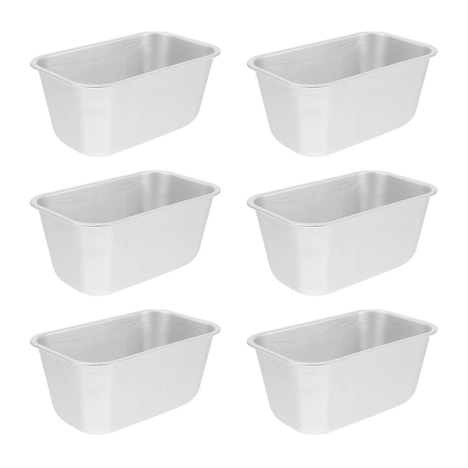 Candy Mold Molds Rectangular Toast Box Donut Pan Mini Muffins Bread Meatloaf 6 Pcs