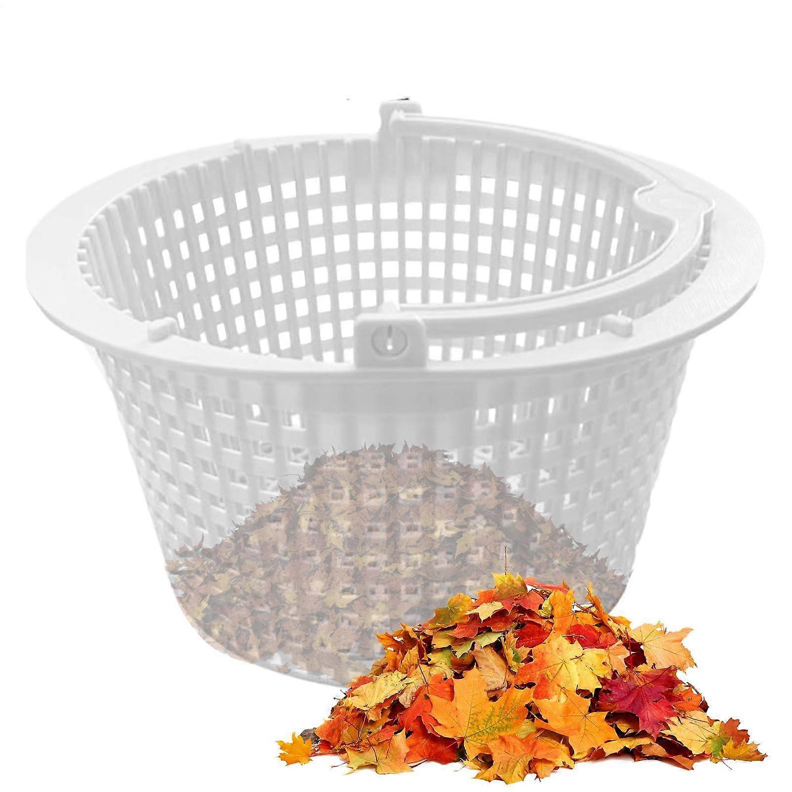 Pool Skimmer Basket with Handle for Above Ground & InGround Pools, Durable Leaf and Debris Collector