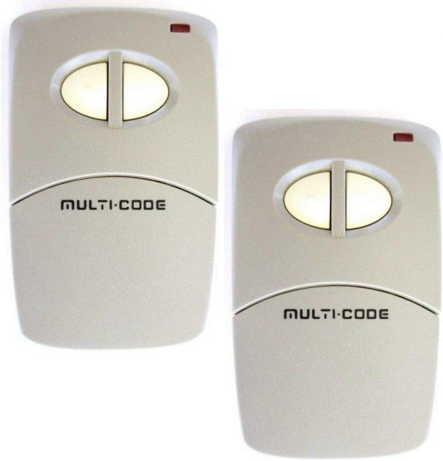 Two MultiCode 4120 300mhz 10 Code Gate Garage Remote Control Linear MCS412001 (3089 308911 4120 412001)