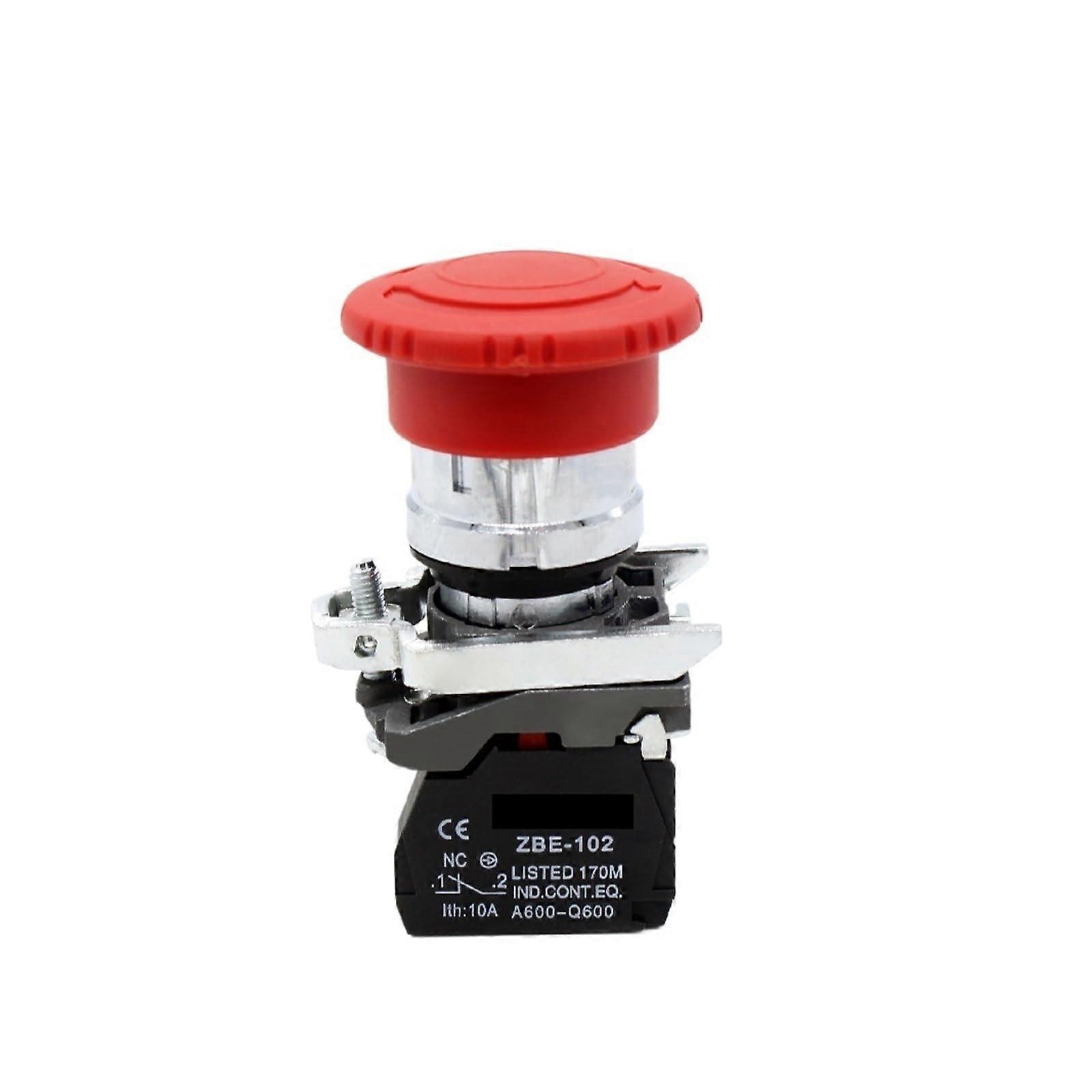 Emergency Stop Push Button Switch Turn to Release for Industrial Control Systems