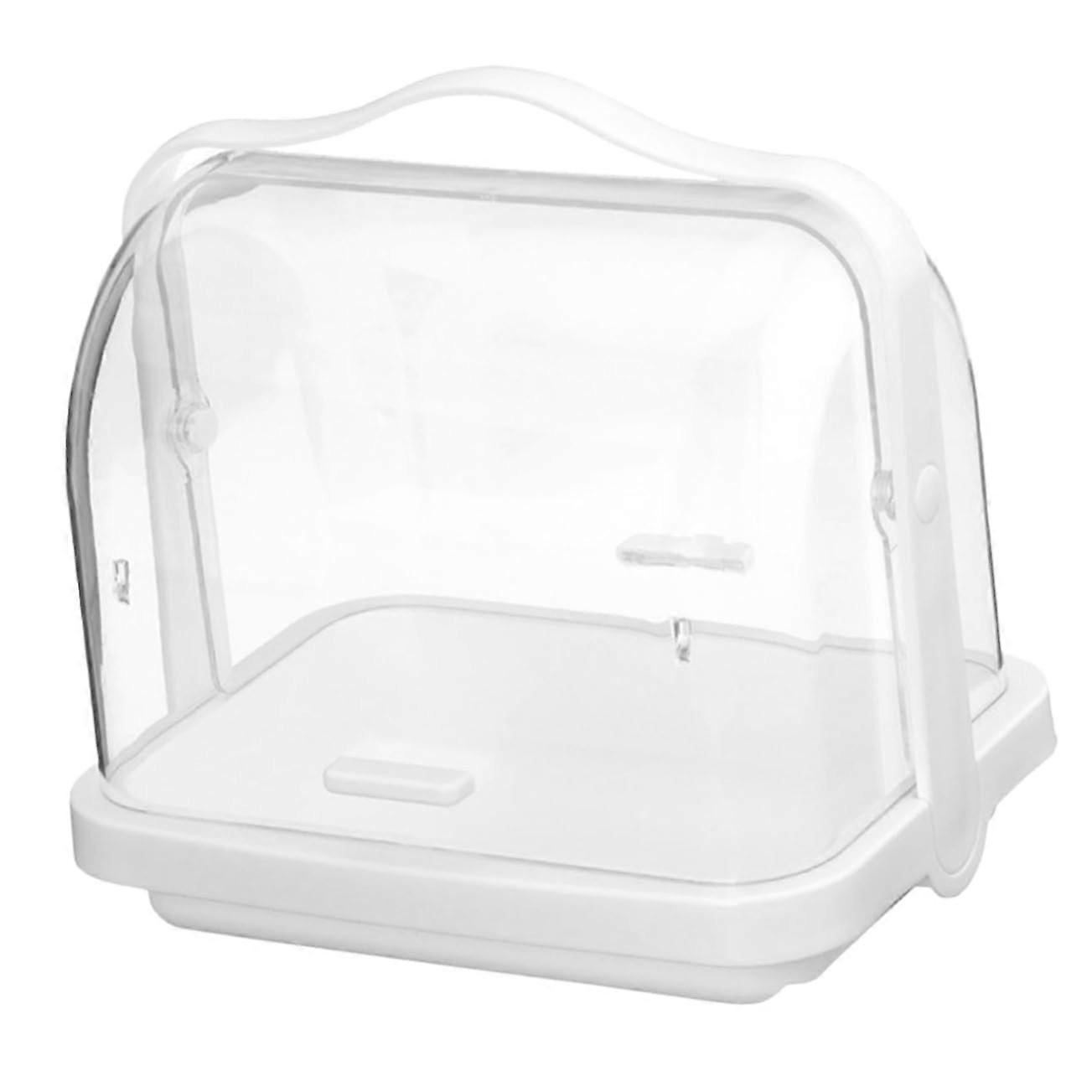 Vintage Cake Stand with Lid, Transparent Dessert Display for Parties, Fruit and Snack Serving Tray