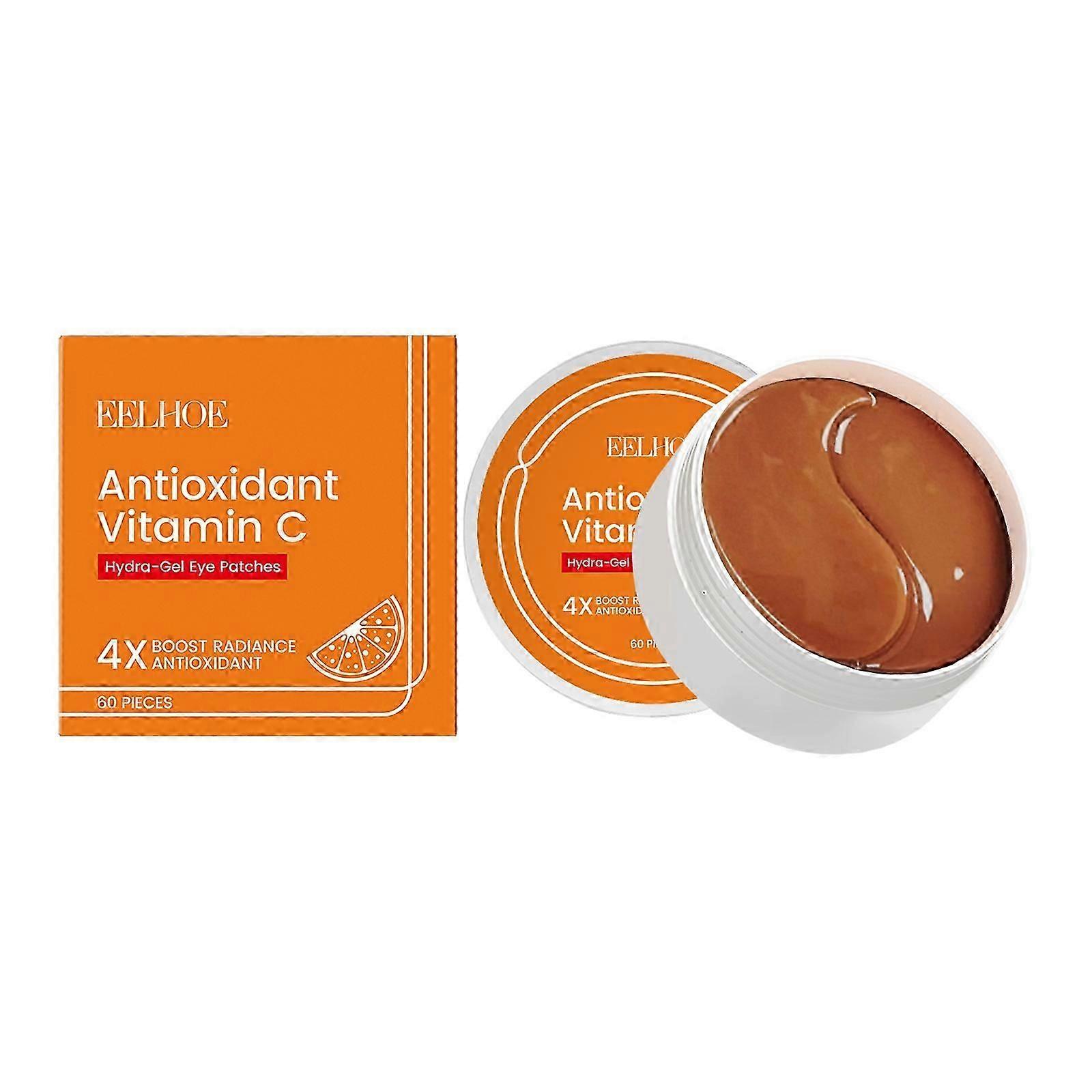 Vitamin C Eye Patches - Hydrating Under Eye Masks with Hyaluronic Acid & Collagen for Dark Circles & Fine Lines