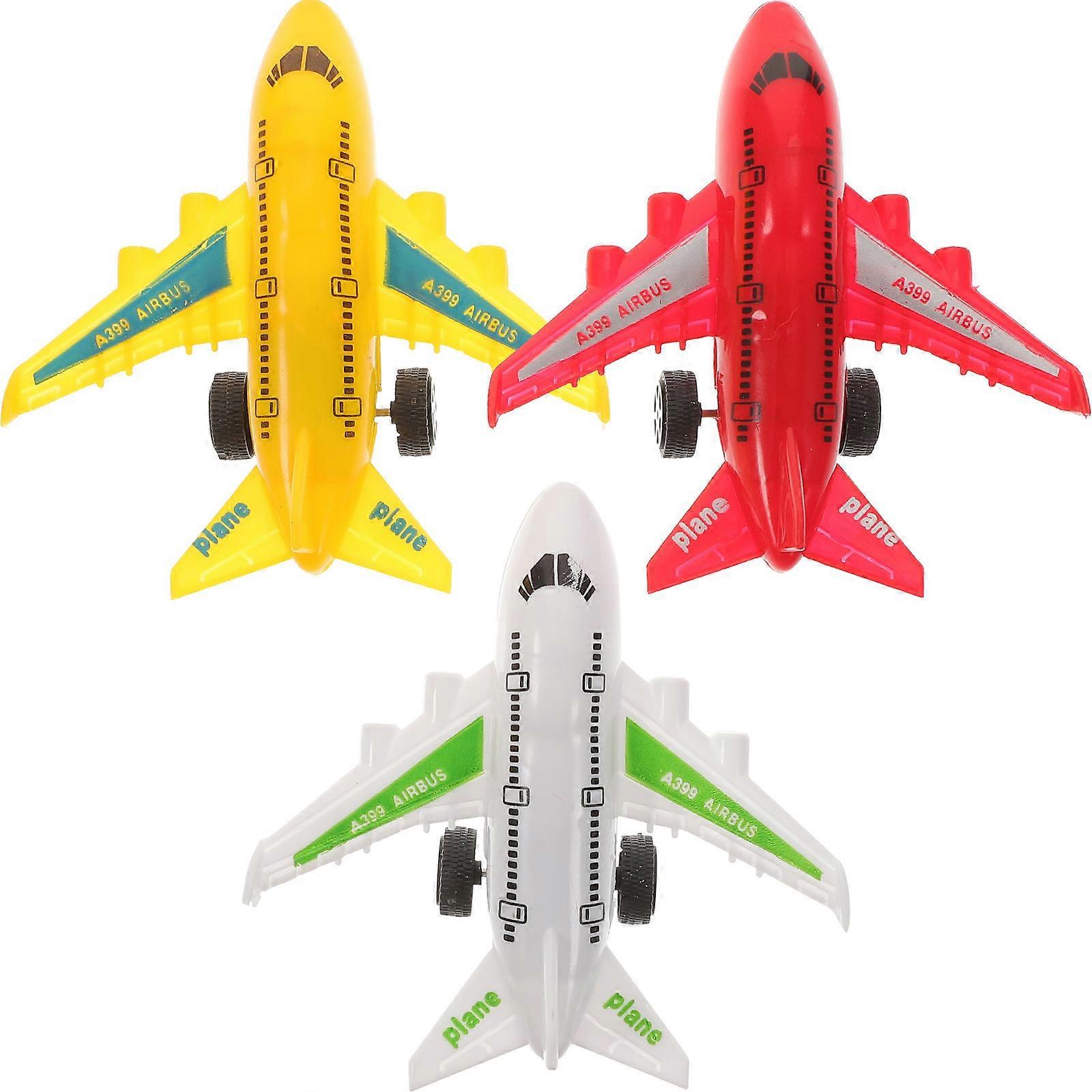 6 Pcs Simulation Mini Airplane Model Toy Educational Cognition Toy for Kids Children (Random Style and Color)
