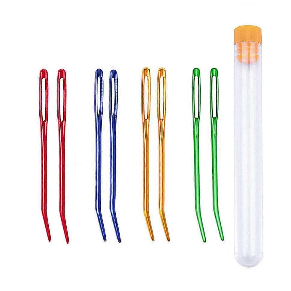 8PCS Yarn Needle,Bent Needles for Crochet Large Eye Darning Needles