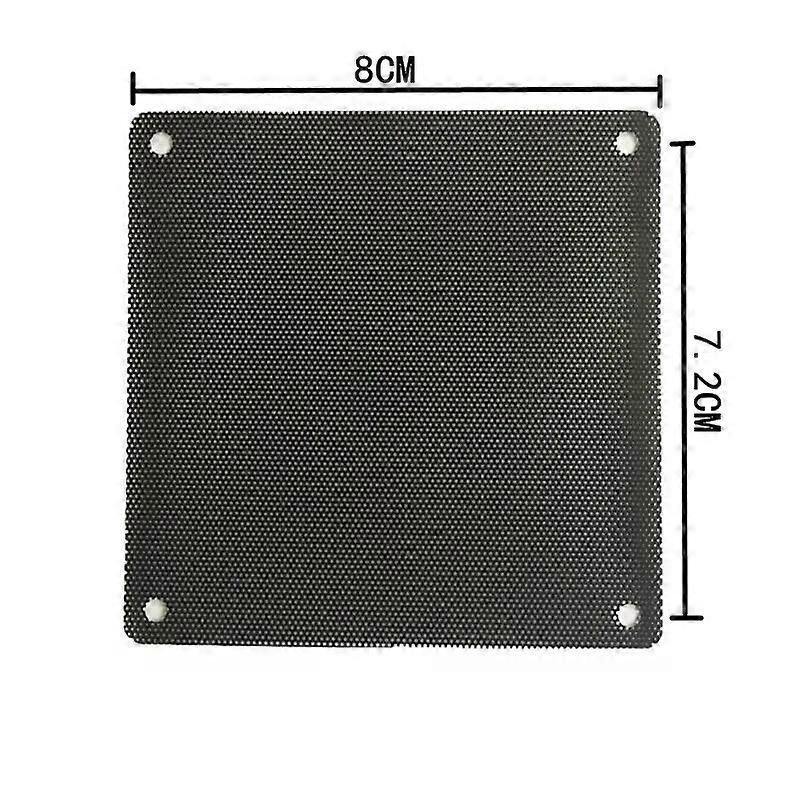 5PCS/lot 80/120/140mm Cuttable Black PVC PC Fan Dust Filter Dustproof Case Computer Hardware Mesh