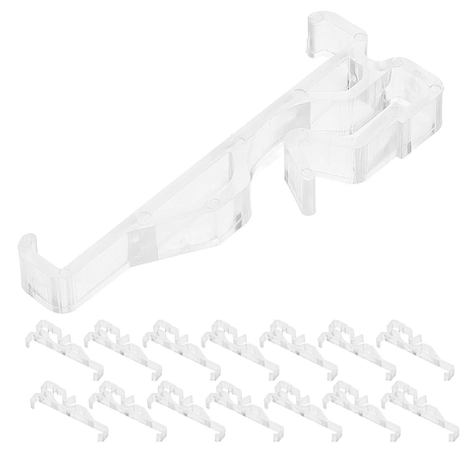Transparent Acrylic Valance Clips for Blind Stability 24Pcs