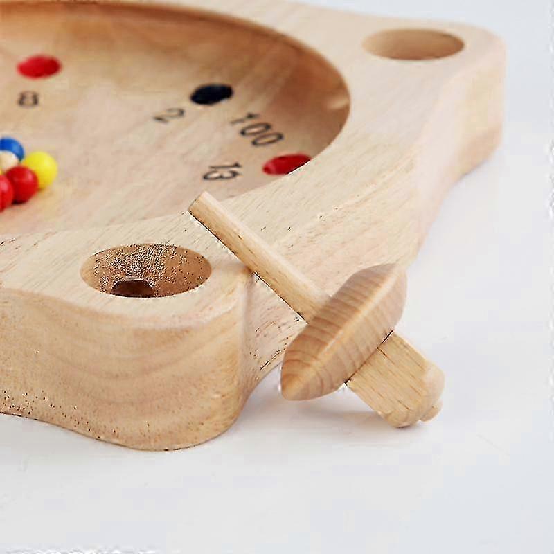 Tyrolean Roulette - Spinning Top Game - Skill Game - Board Game - Wooden Board Game -