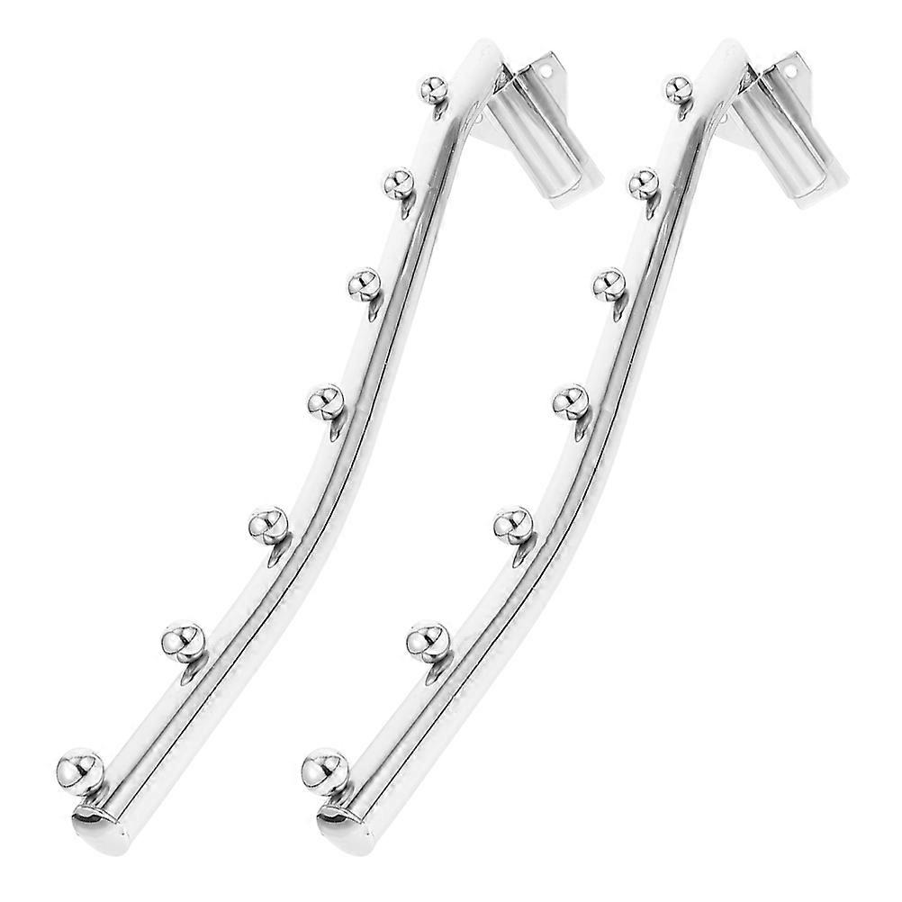Metal Clothes Hanger Rack Wall Mounted Rotatable Clothes Hanger 2Pcs