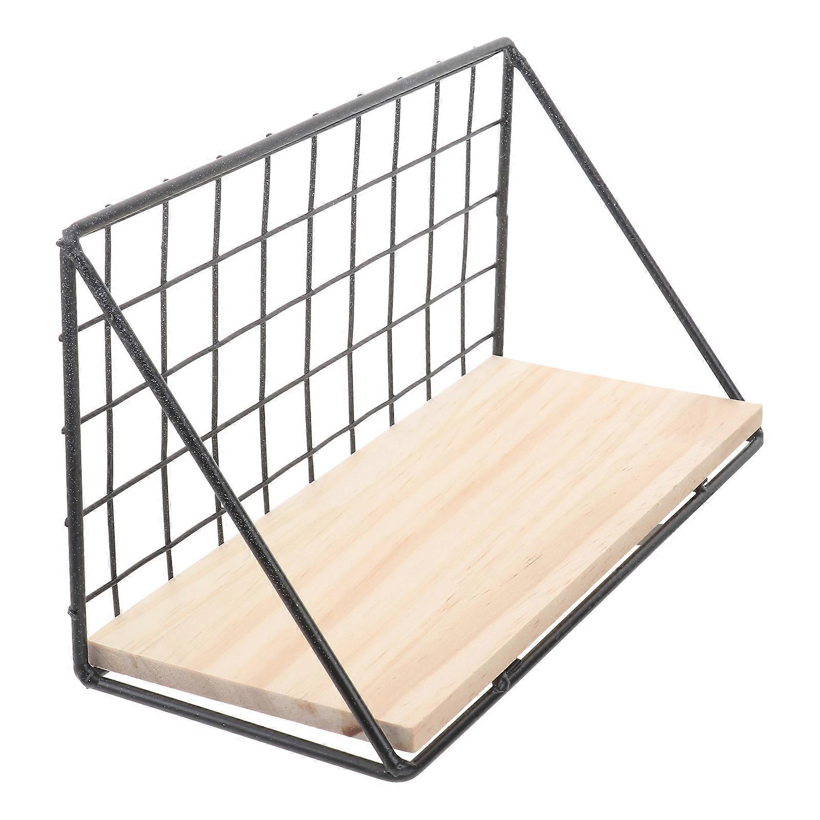 Wall Storage Shelf for Storage 2Pcs Home Decorative Wall-Mounted Iron Rack