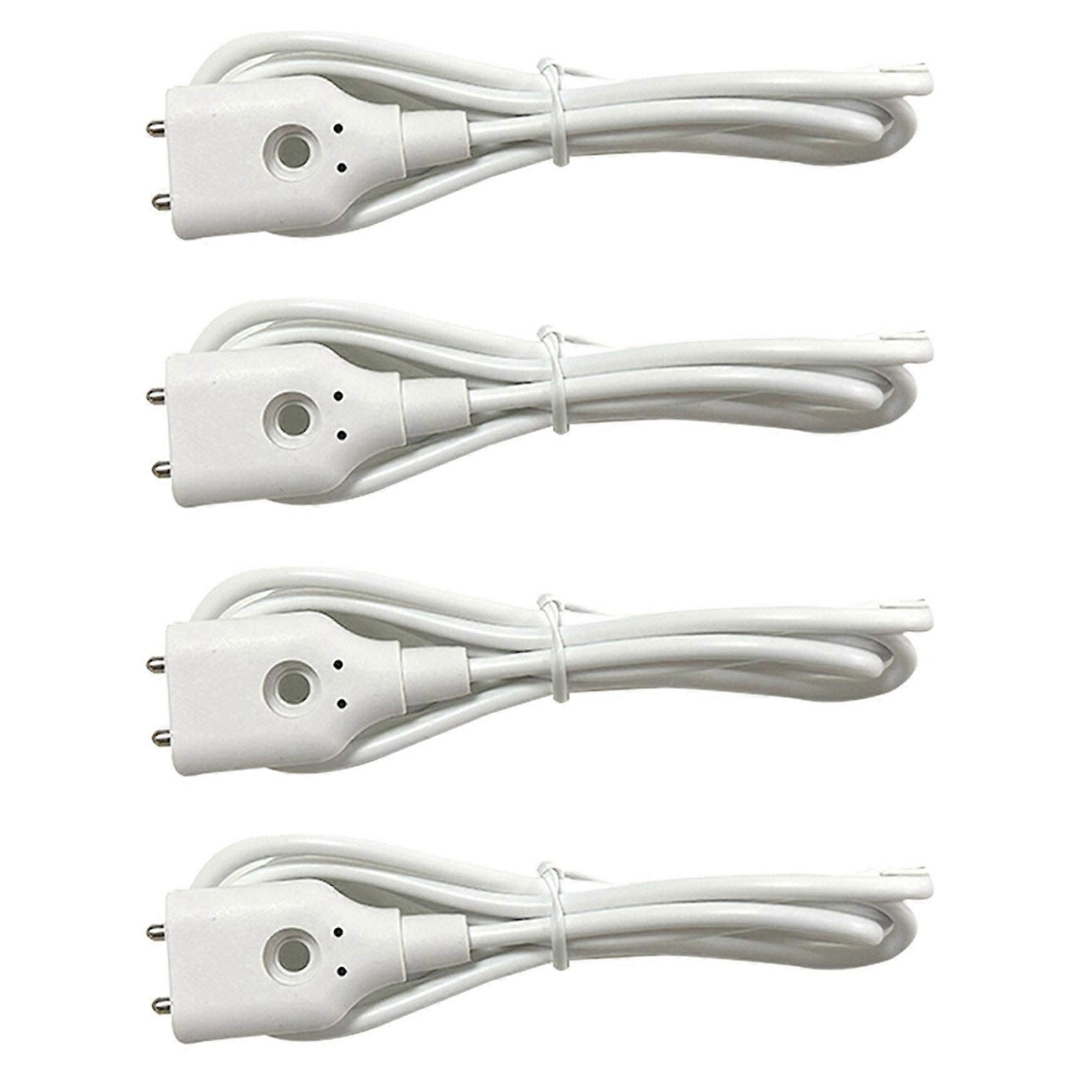 4X Water Leakage Alarm Detector with Wired Sensor 1 Meter Cable Water Level Sensor Probe Dual Metal Poles