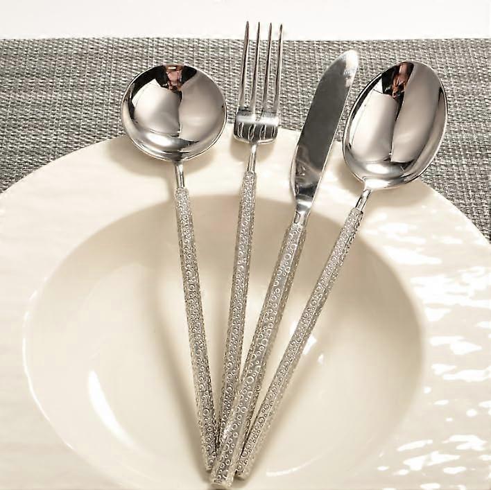40 Piece Silverware Set for 10,  Stainless Steel Flatware with Mirror Polished Finish, Dishwasher Safe