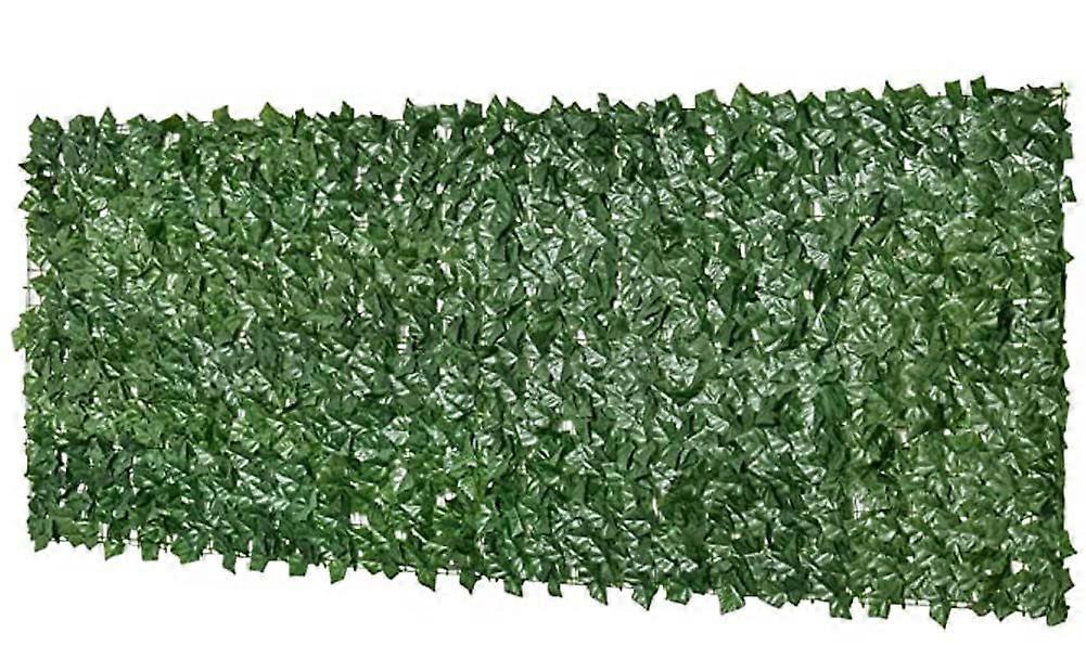 Artificial Hedge Privacy Fence Screen 2x2m Expandable Trellis with Lush Green Leaves for Garden Patio Balcony