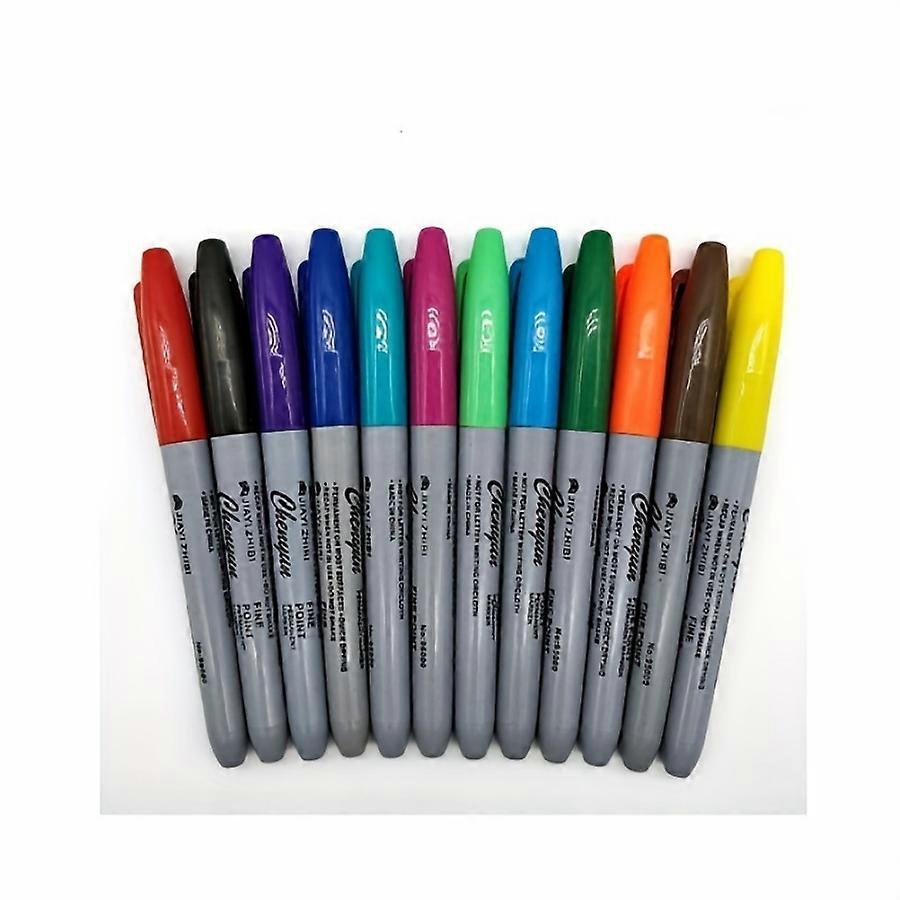 12 color markers, suitable for classrooms, offices, kitchens, etc., durable