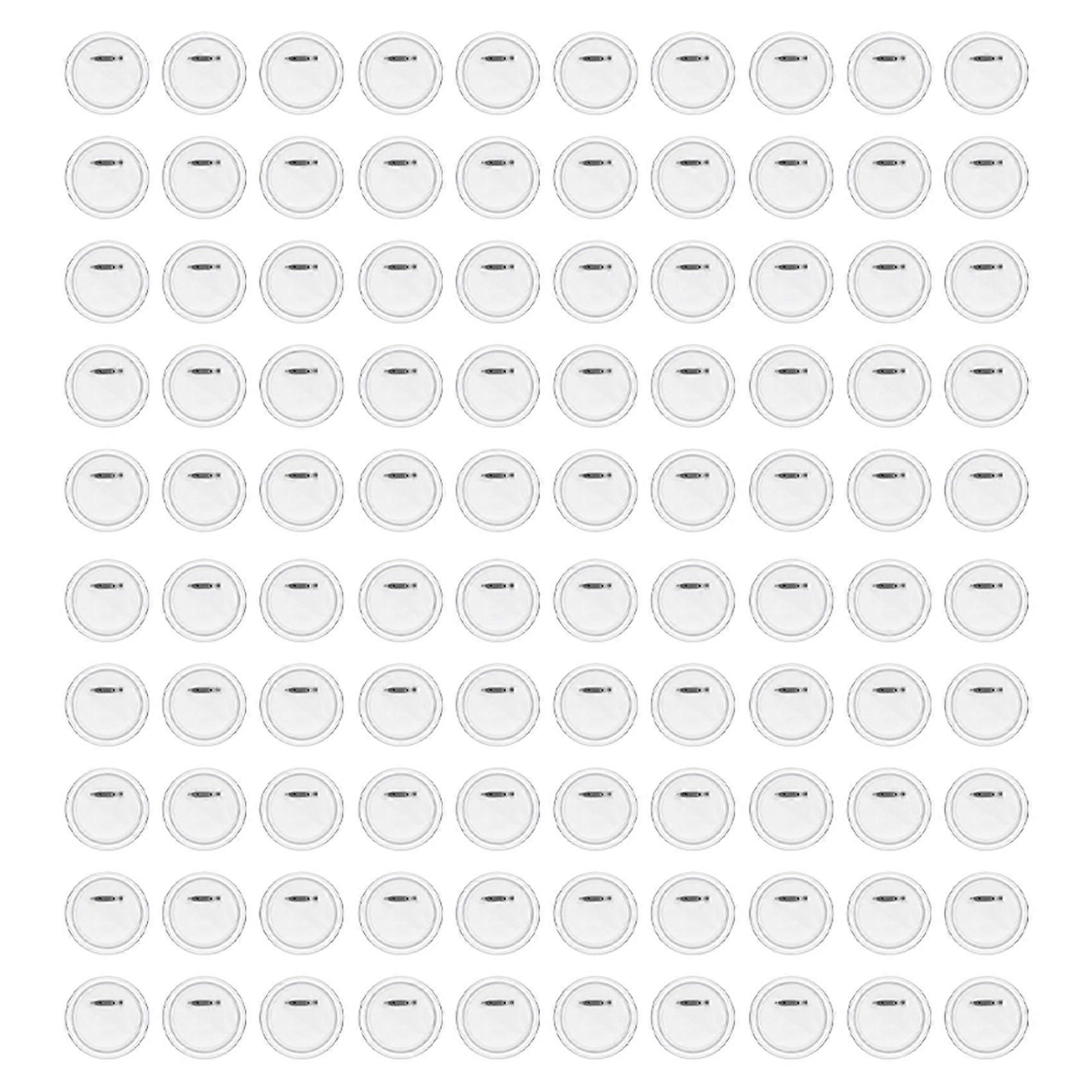 100PCS 1.5Inch Button Maker DIY Button Pins, Acrylic Design Button Badge Clear Button Pin Badges
