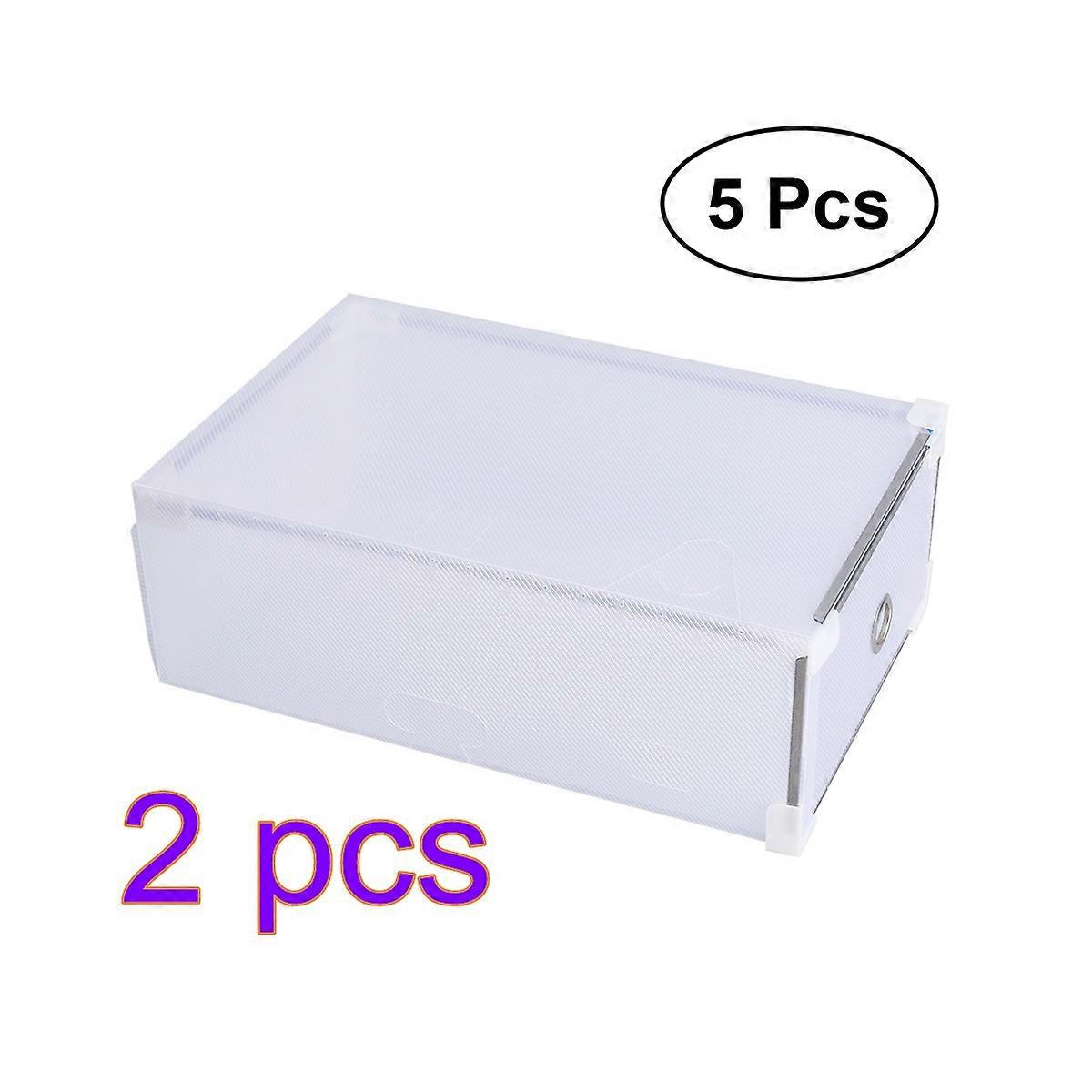 Shoes Storage Organizer Box for Women with Drawer 10Pcs Stackable