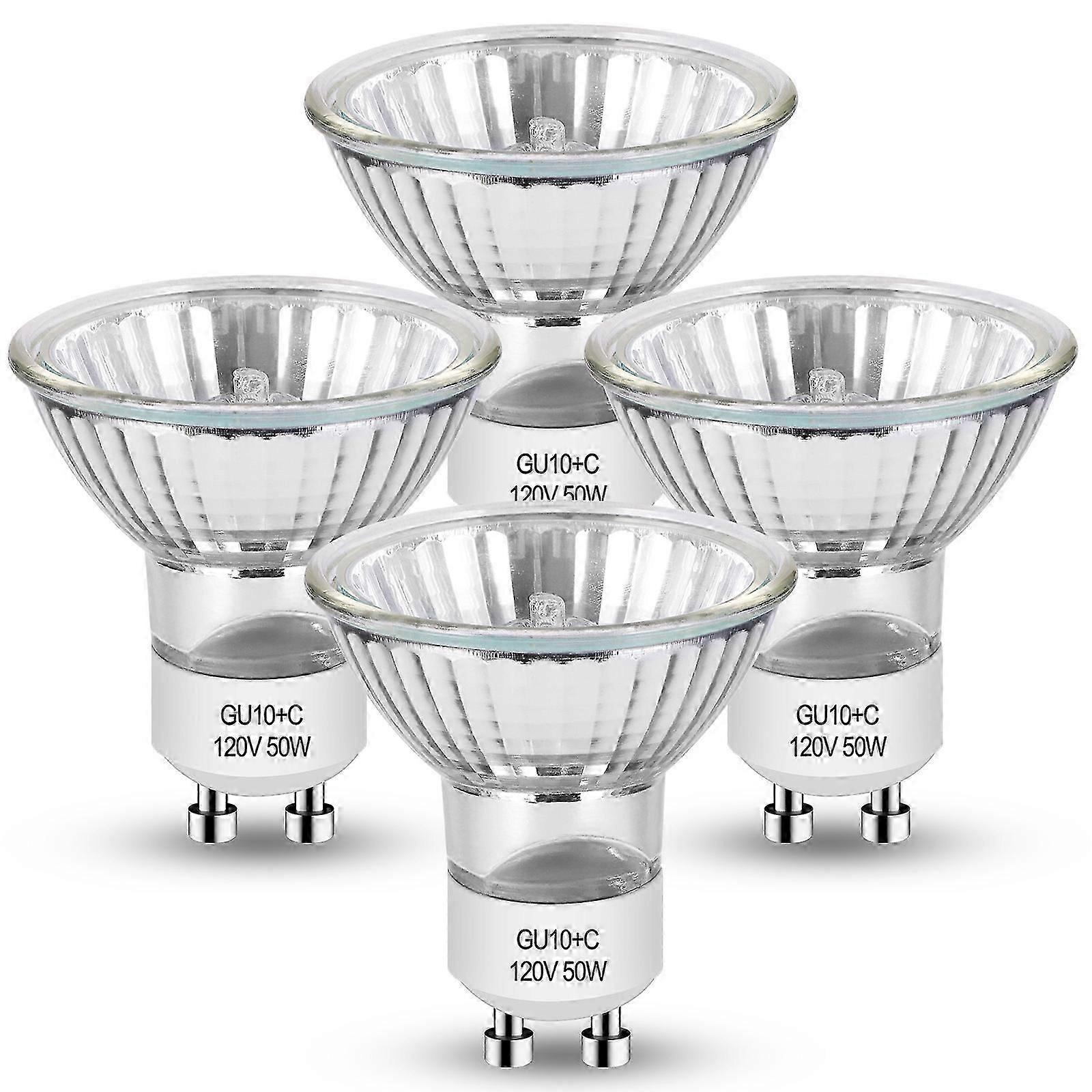 GU10 120V Halogen Bulb 50W Warm White 2700K 4-Pack