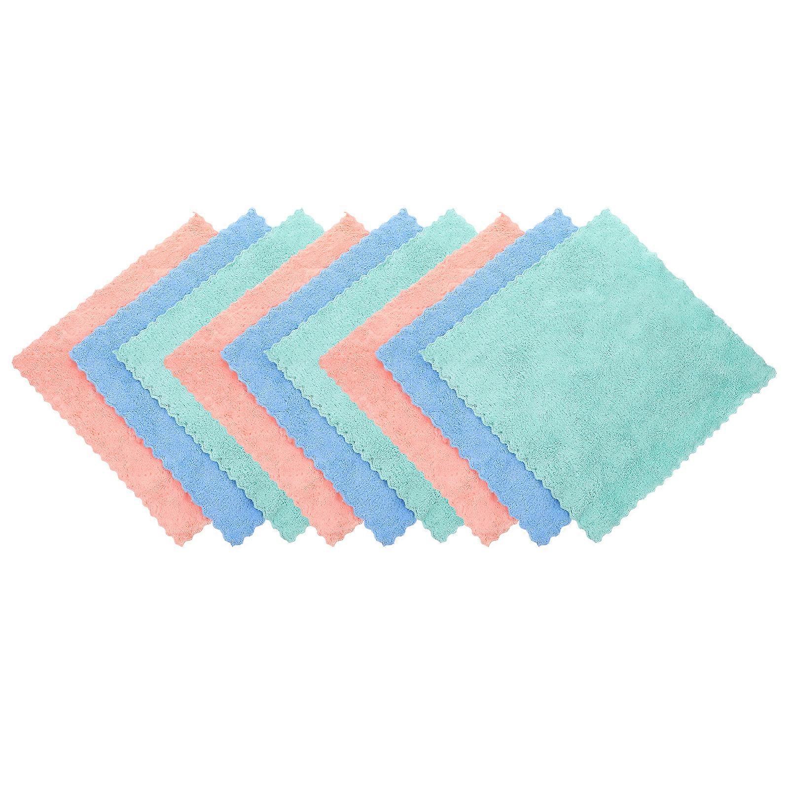 Assorted Fleece Makeup Remover Cloths for Face Cleaning 10Pcs