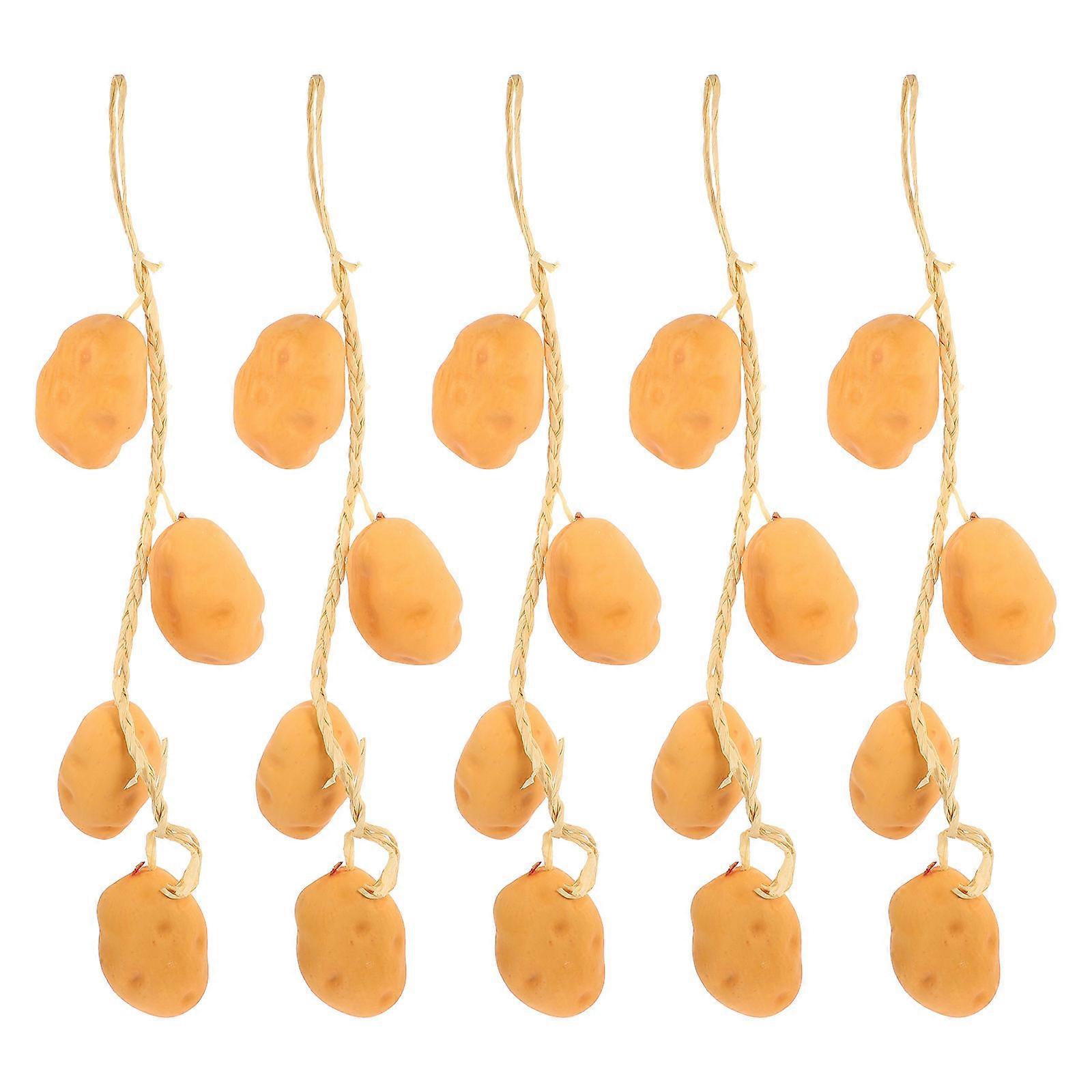 Vegetable Hanging String Realistic Potato Ornament for 5 Strings