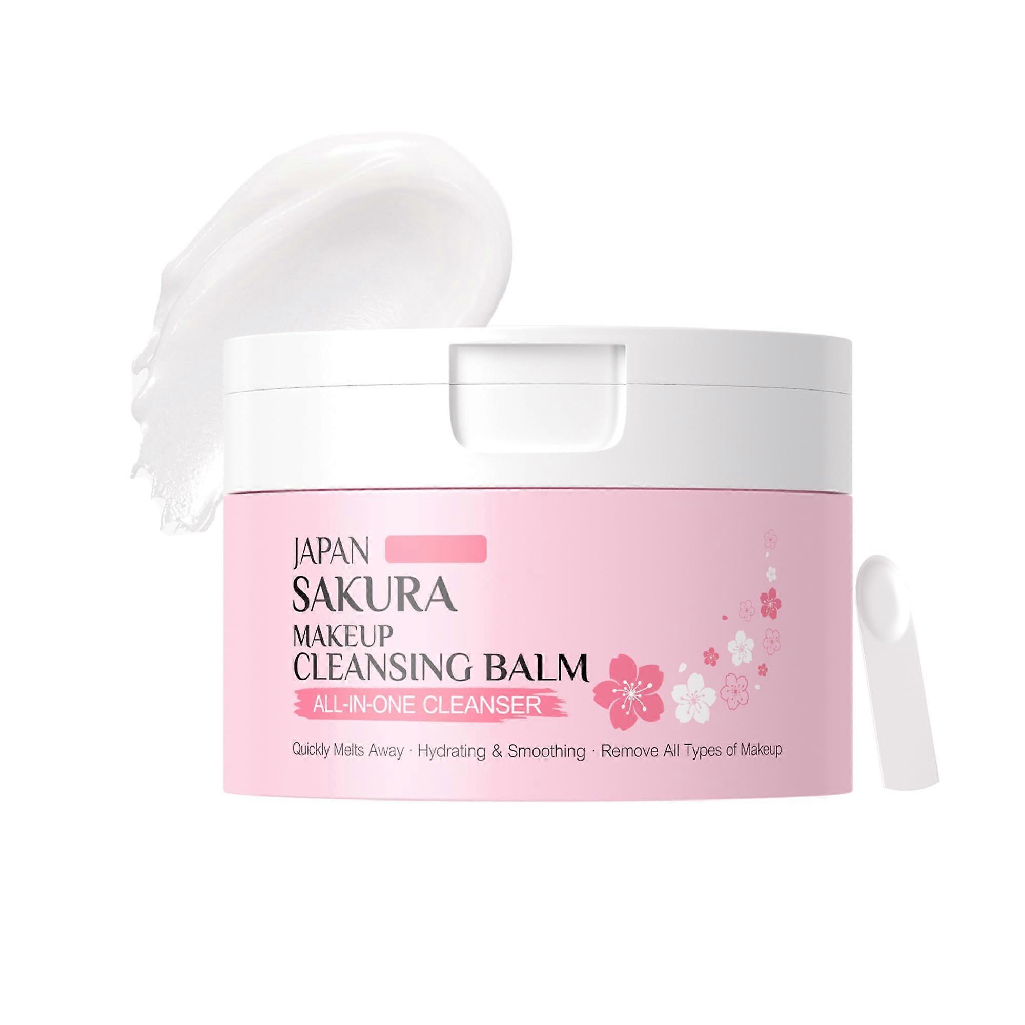 Sakura Hydrating Cleansing Balm for Face, Deep Waterproof Makeup Remover, 3.53oz