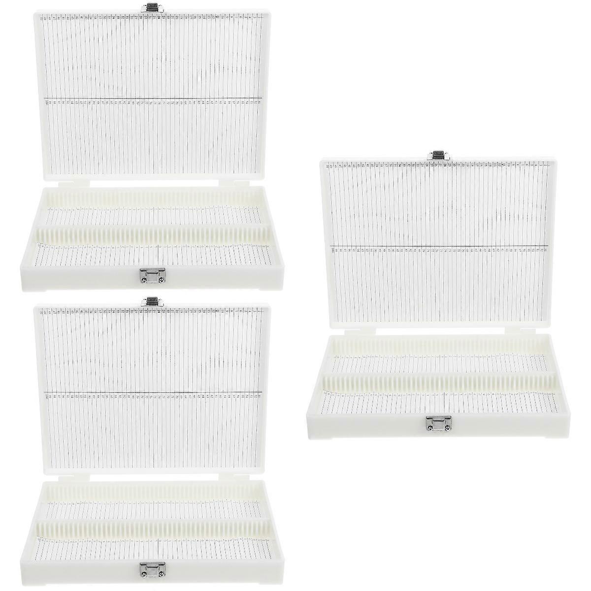 Microscope Specimen Storage Organizer with Lock 3Pcs