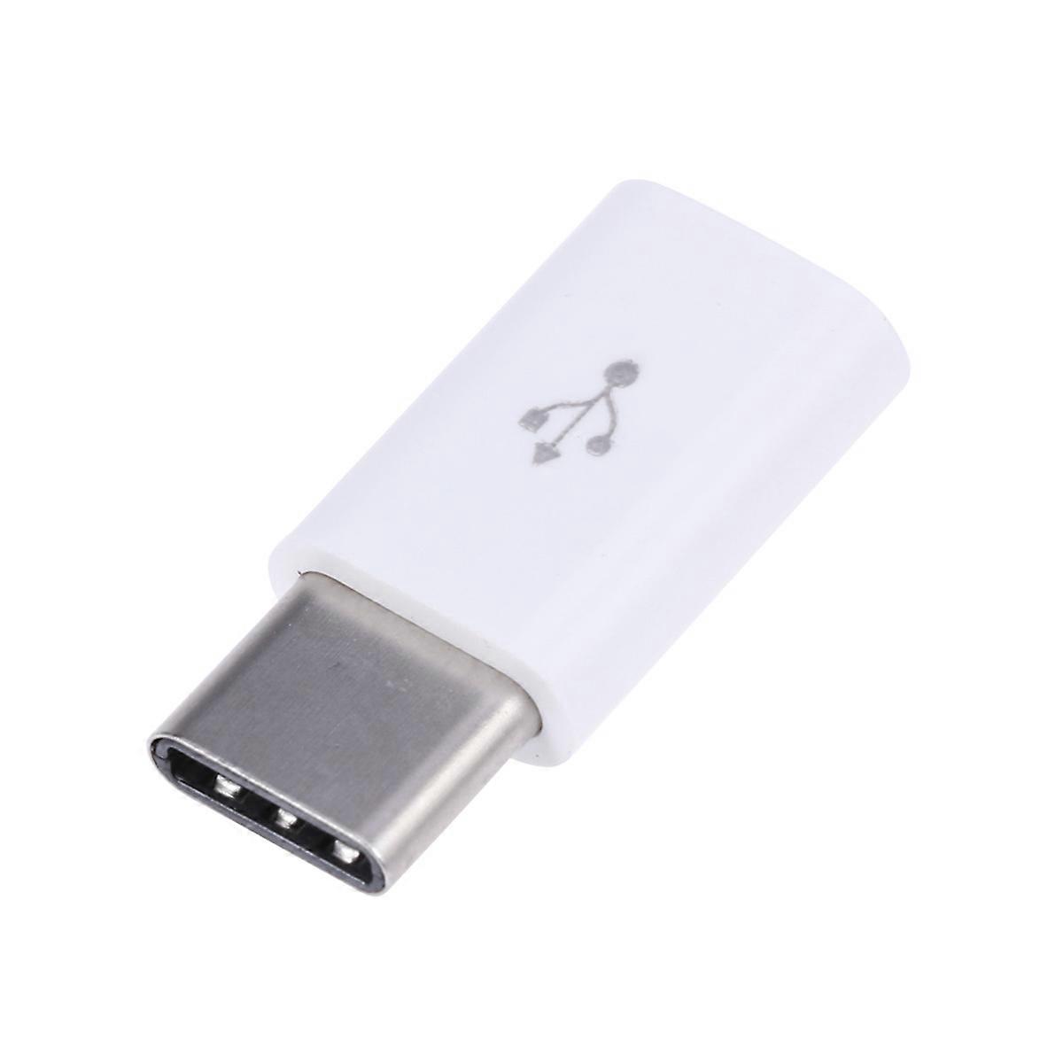 USB-C-sovitinliitin puhelimelle USB-C - Micro -sovitin, valkoinen