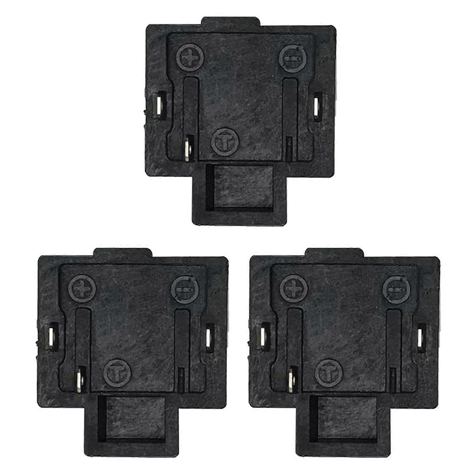 ABS Plastic Battery Connector for Power Tool 3Pin Adapter Replacement Clip Practical and Sturdy Multicolor