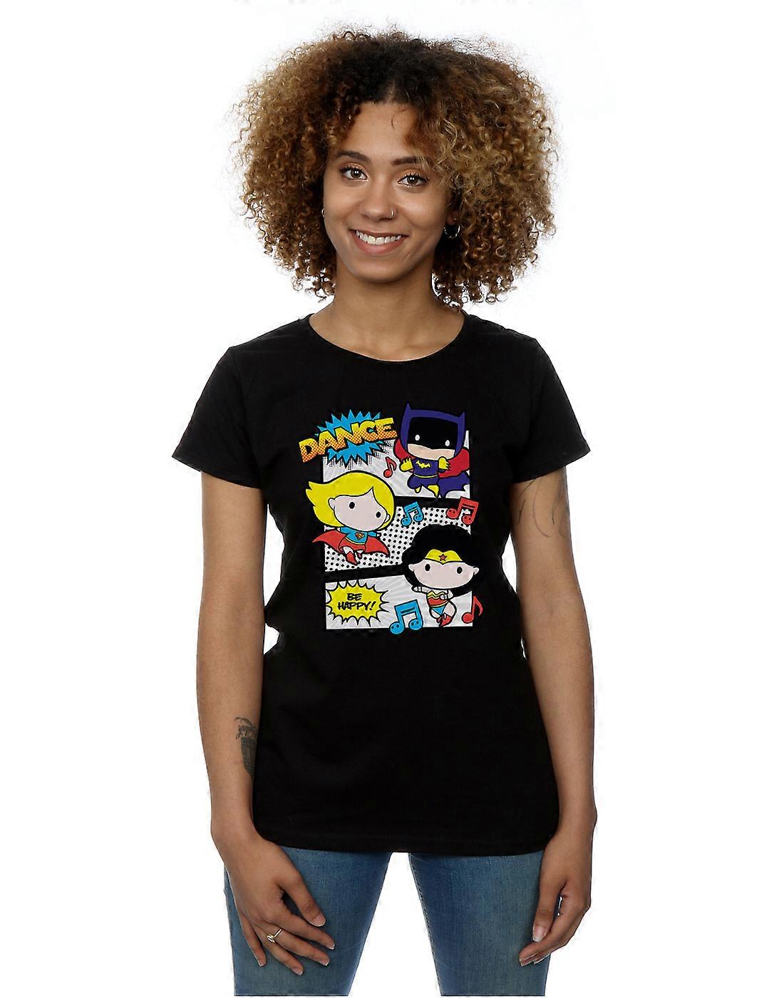 DC Comics Women's Chibi Super Friends Dance T-Shirt