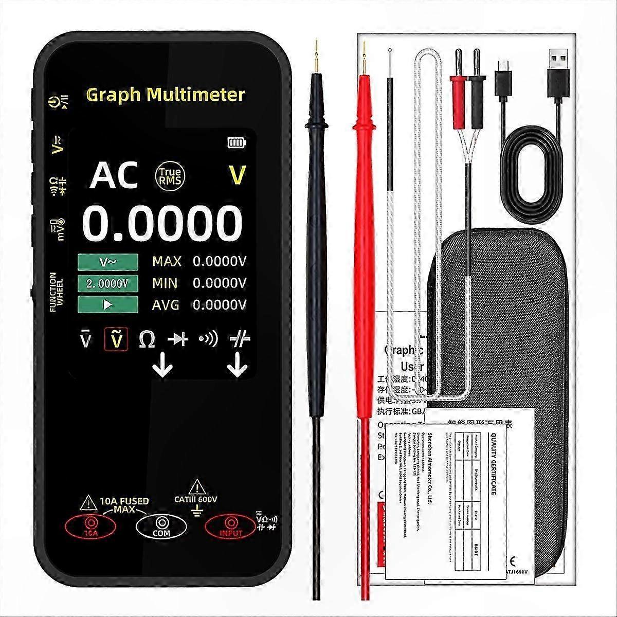 Intelligent Digital Multimeter with Voltage Waveform Recording and Temperature Testing Capability