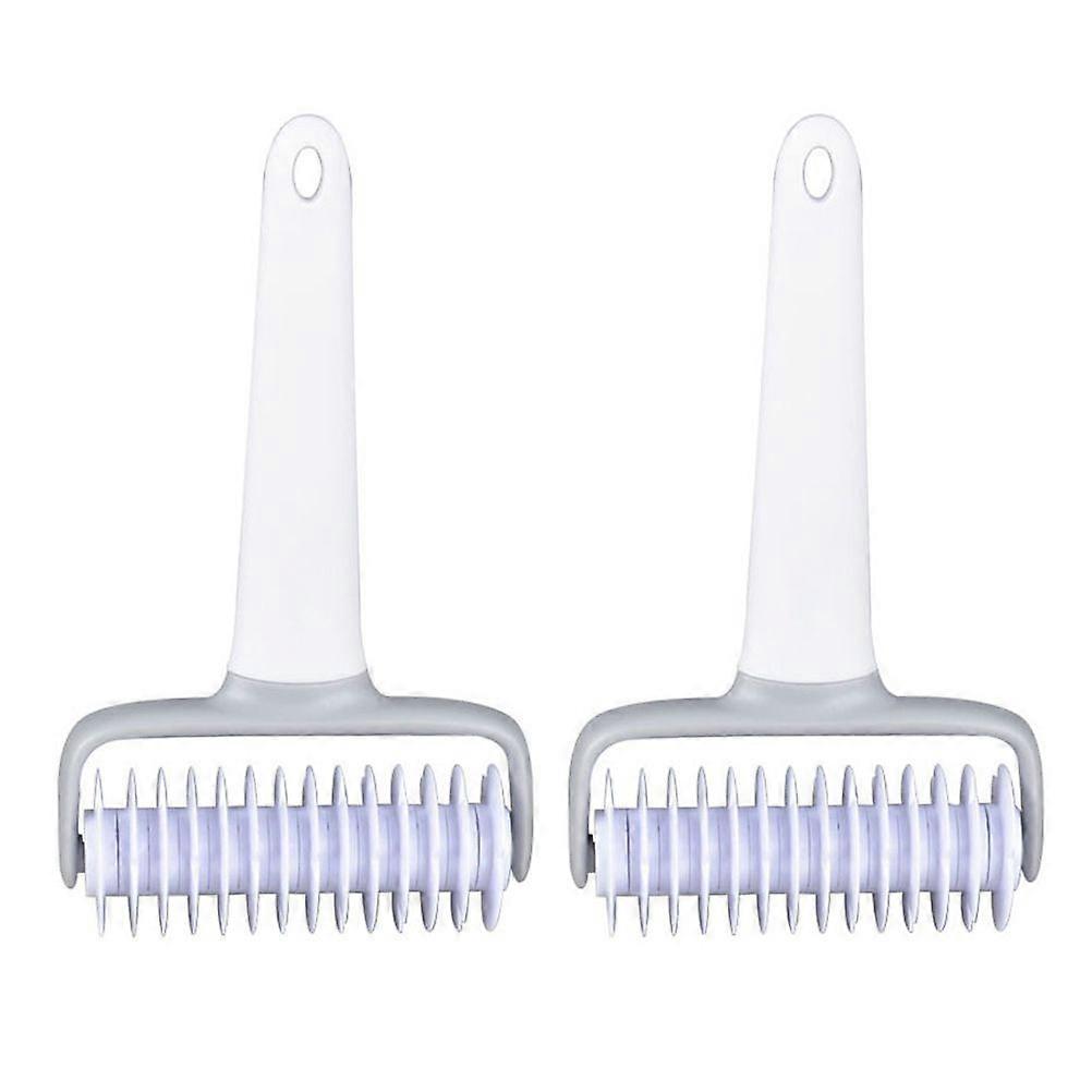 2pcs Universal Pizza Rolling Pin Pizza Dough Docker Pizza Lattice Roller Cutter