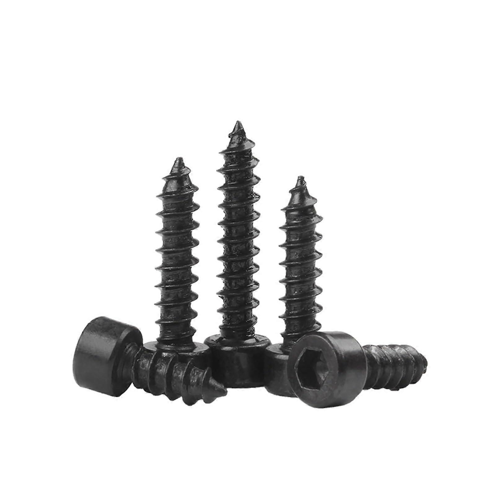 M3 Black Carbon Steel Hex Socket Cap Screws 50PCS Corrosion Resistant  Torque