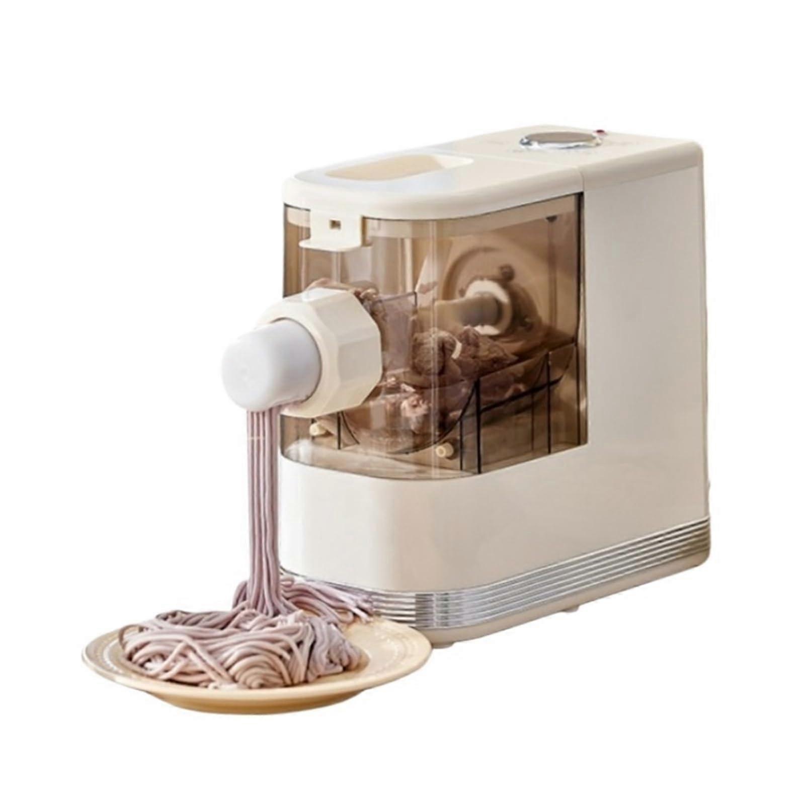 Electric Pasta Maker with 8 Shape Molds, Dual Voltage Automatic Noodle Maker for Home Use