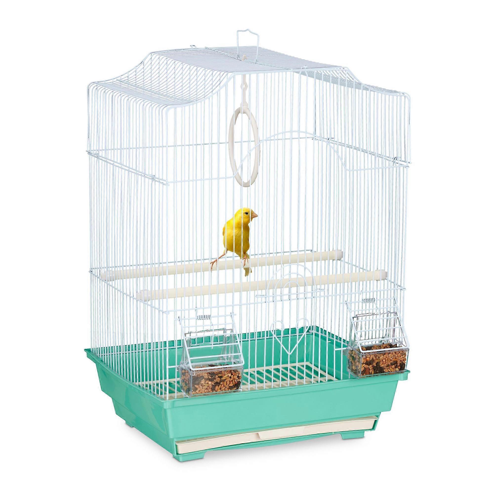 Birdcage with perches