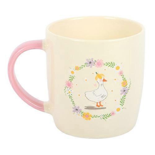 Something Different Floral Duck Mug