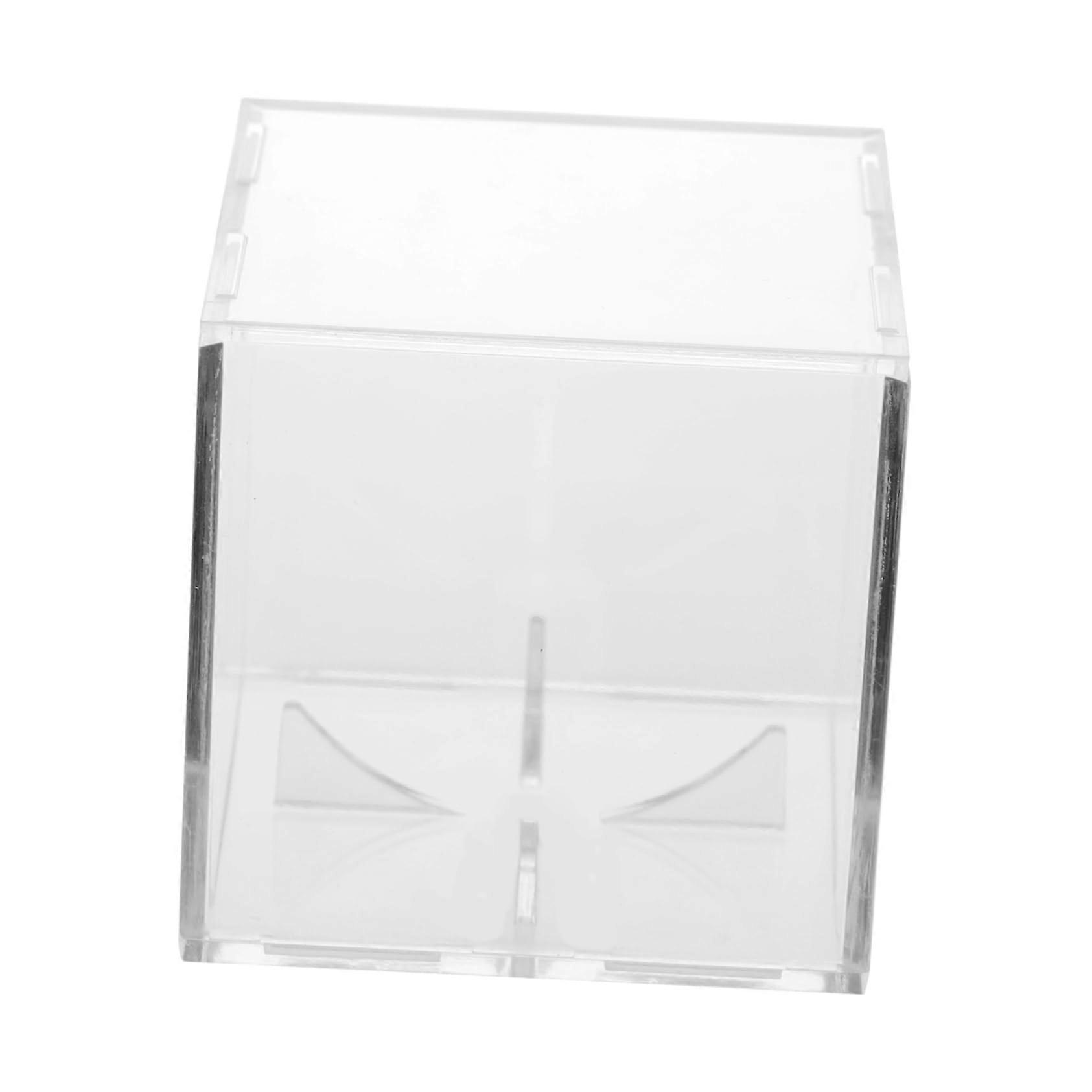 Clear Acrylic Baseball Display Case with Dustproof Cover for Signed Memorabilia