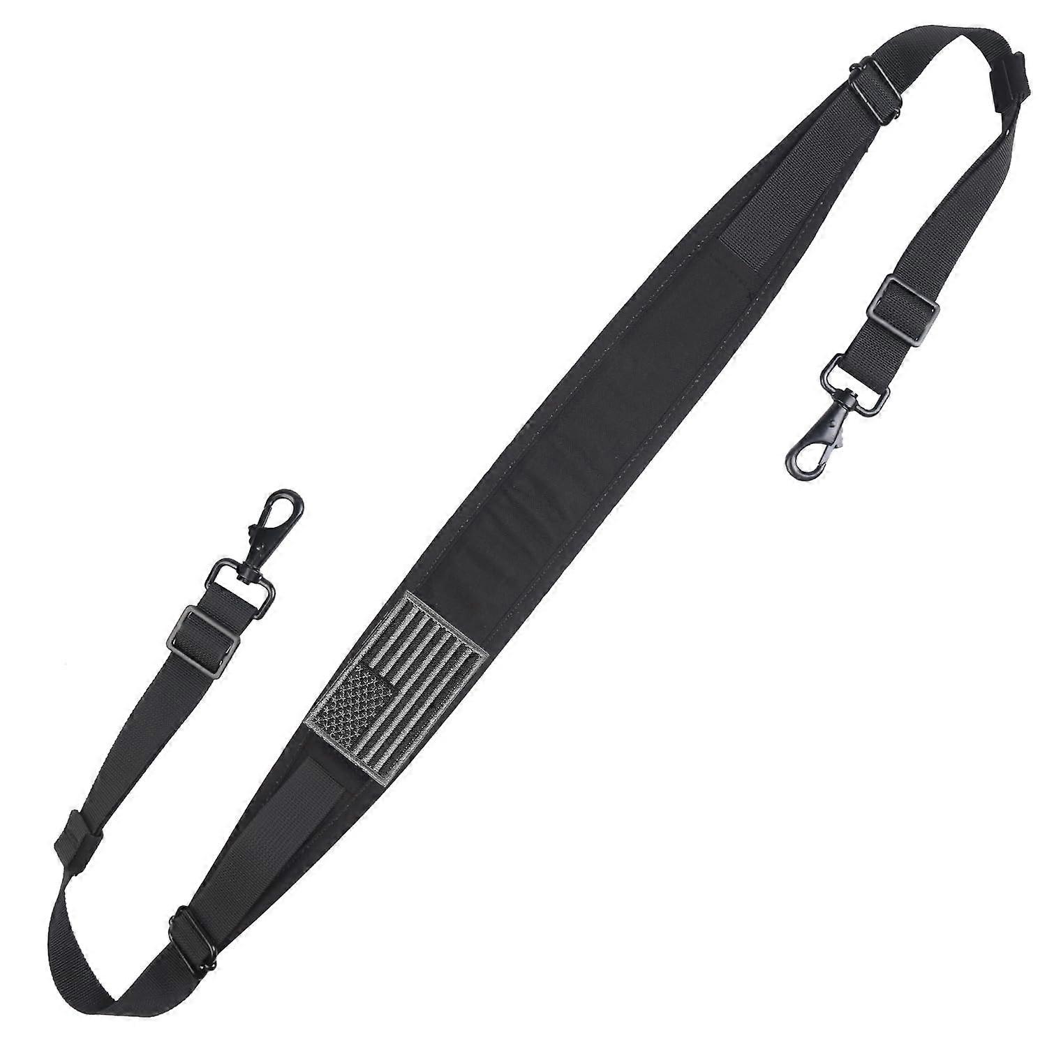 Adjustable Shoulder Strap with Pad for Laptop or Duffel Bag, Black Replacement Bag Strap