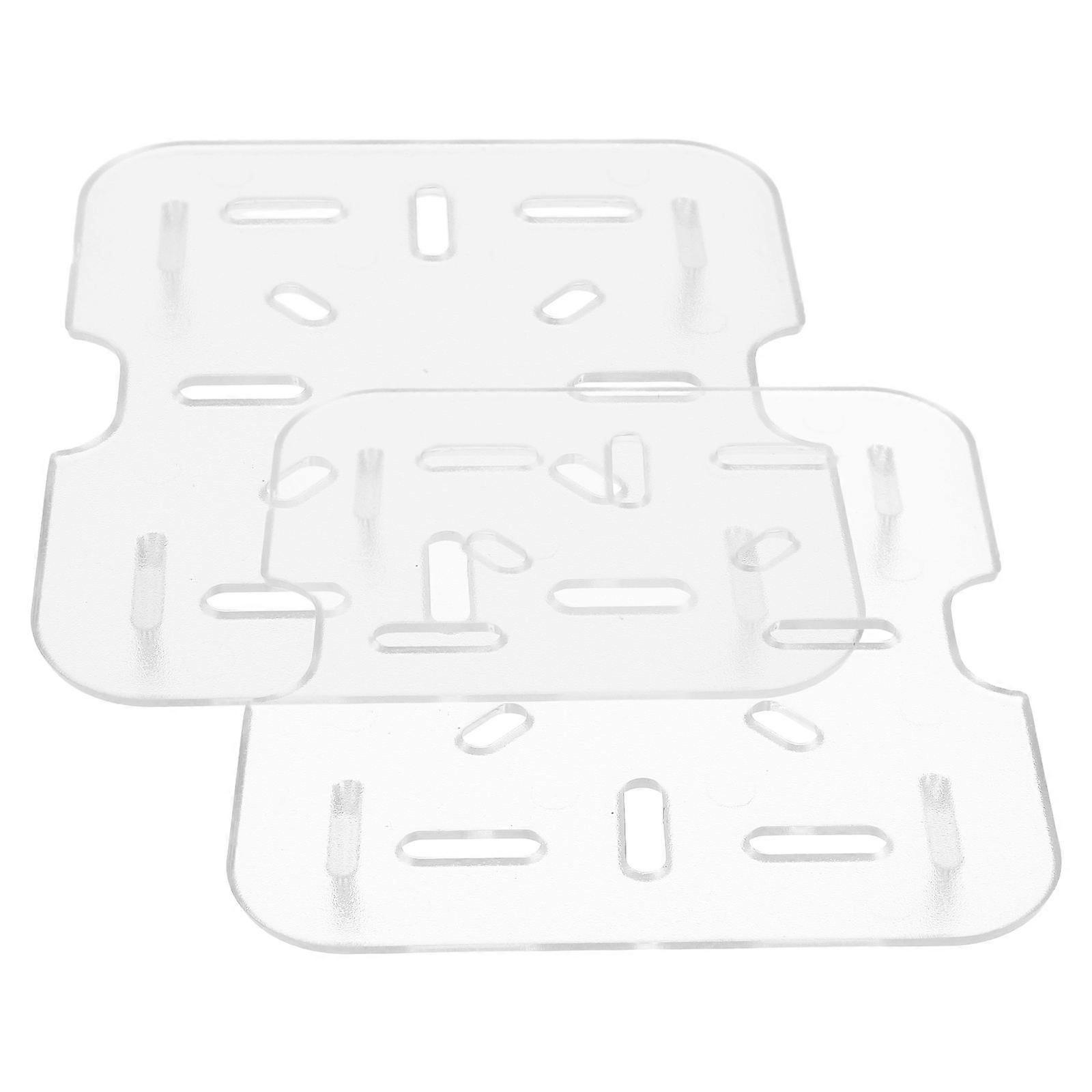 Kitchen Drain Shelf for Draining Fruits and Vegetables 2Pcs Transparent Plastic