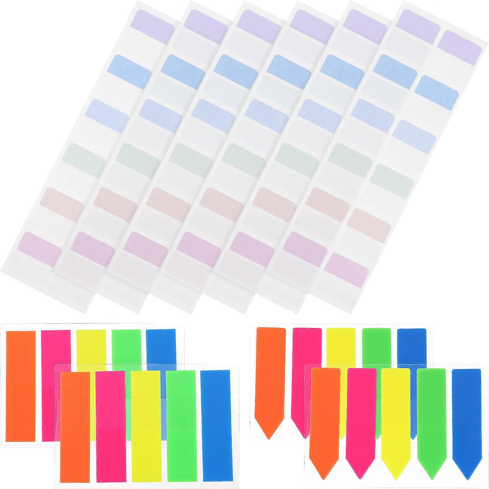 Book Annotation Supplies Page Markers for Note Writing 640Pcs Colored Tabs