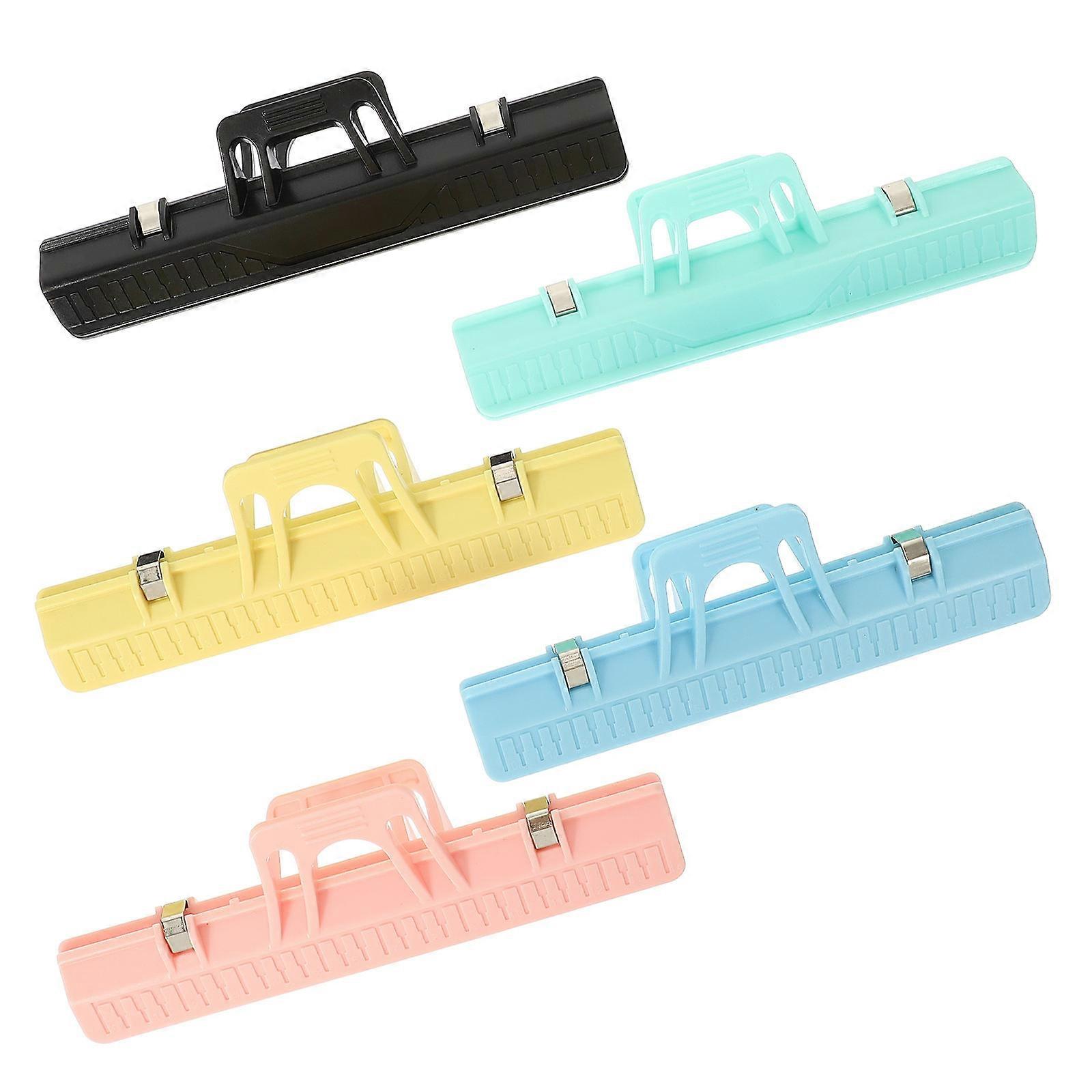 Sheet Music Holder Plastic Clips for Musical Student 5Pcs Durable ABS Material