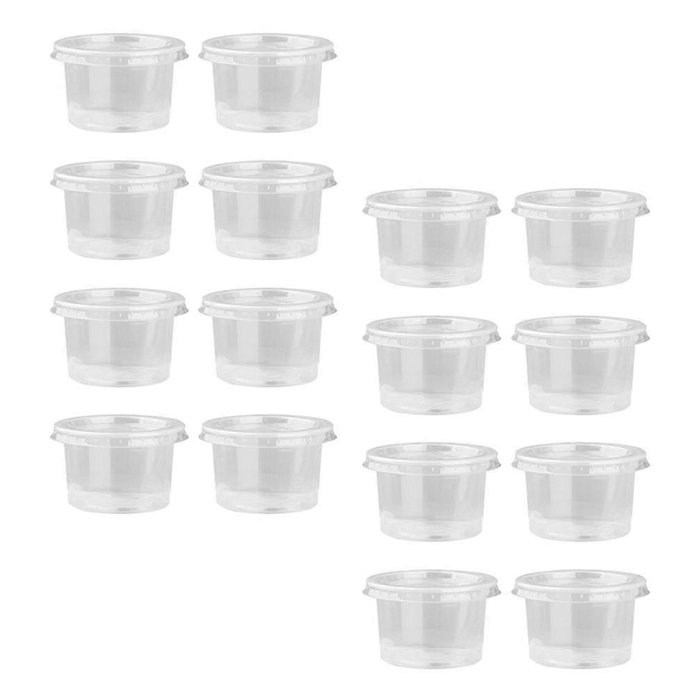 Plastic Pudding Containers Smooth Dessert Cups for Home 50Pcs Supply