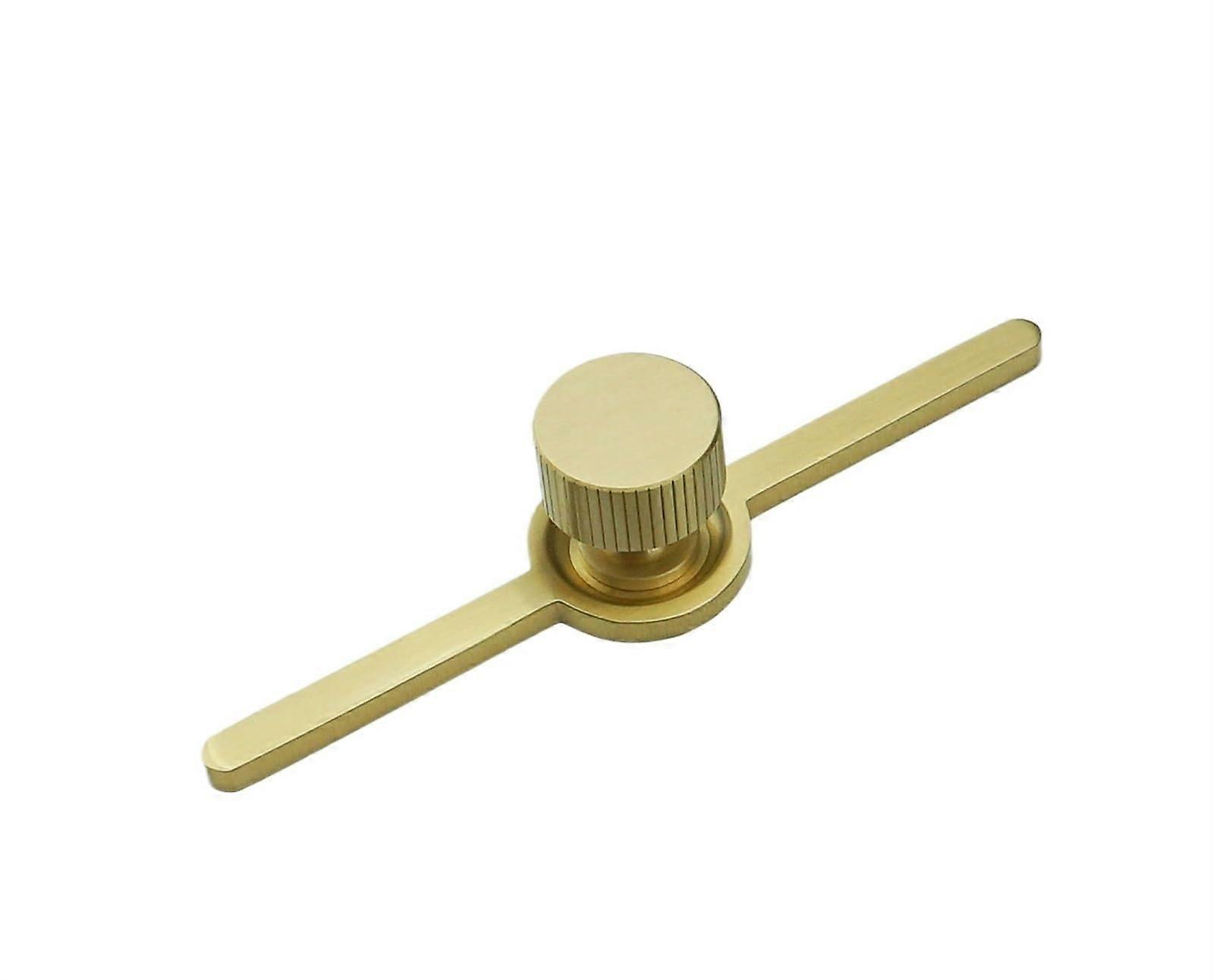 Solid Brass Cabinet Knobs with Compact Backplate for Drawers and Doors Single Hole Pulls