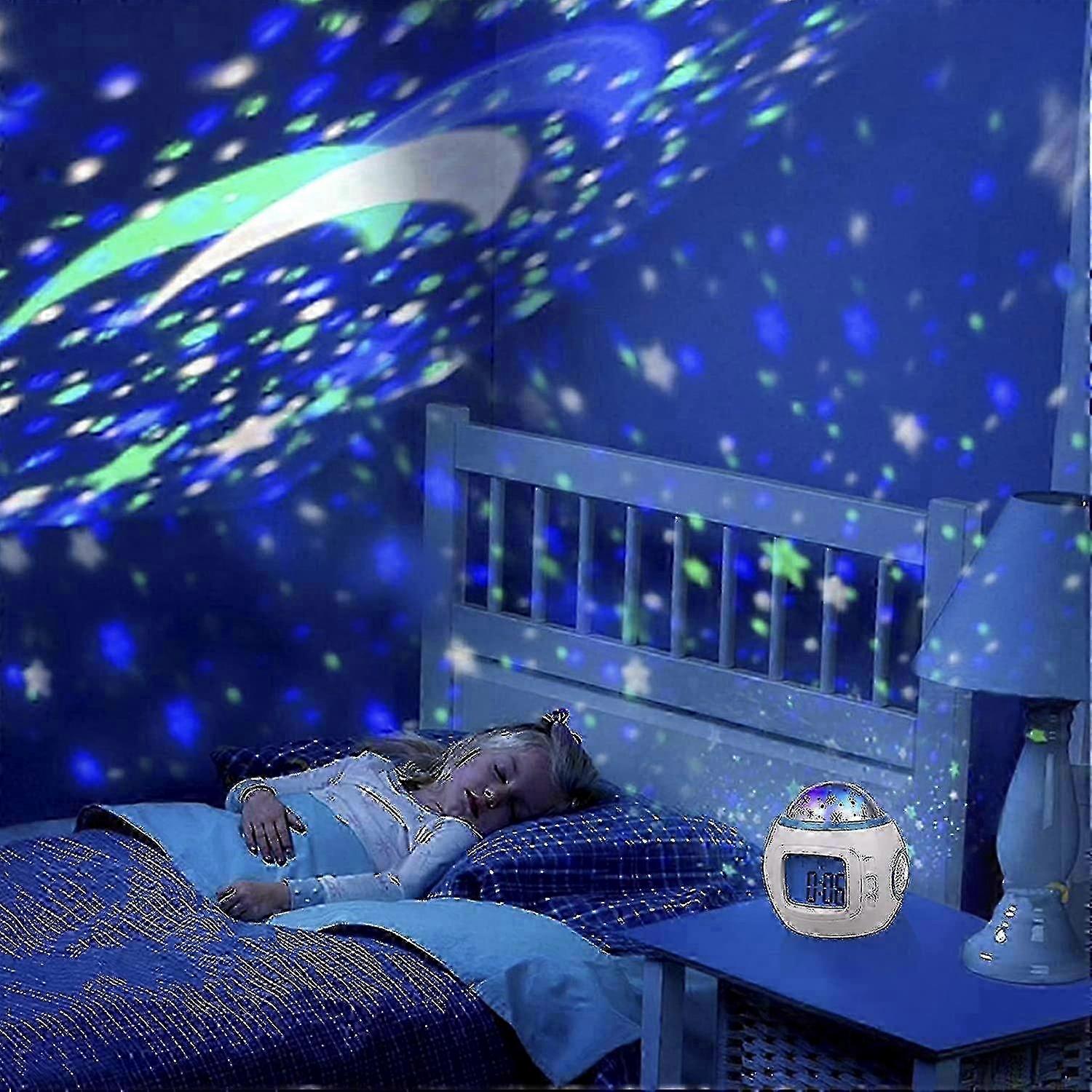 Student Alarm Clock with Temperature Sensor and Night Light Functionality for Kids