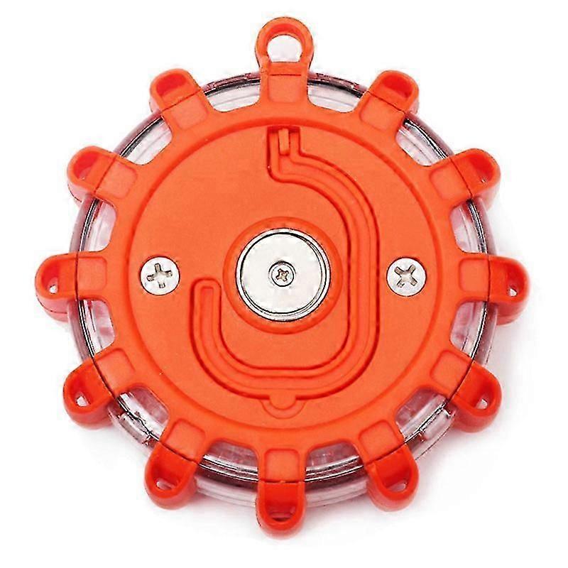 Roadside Emergency LED Flashing Warning Flare Light Kit with Beacon Discs