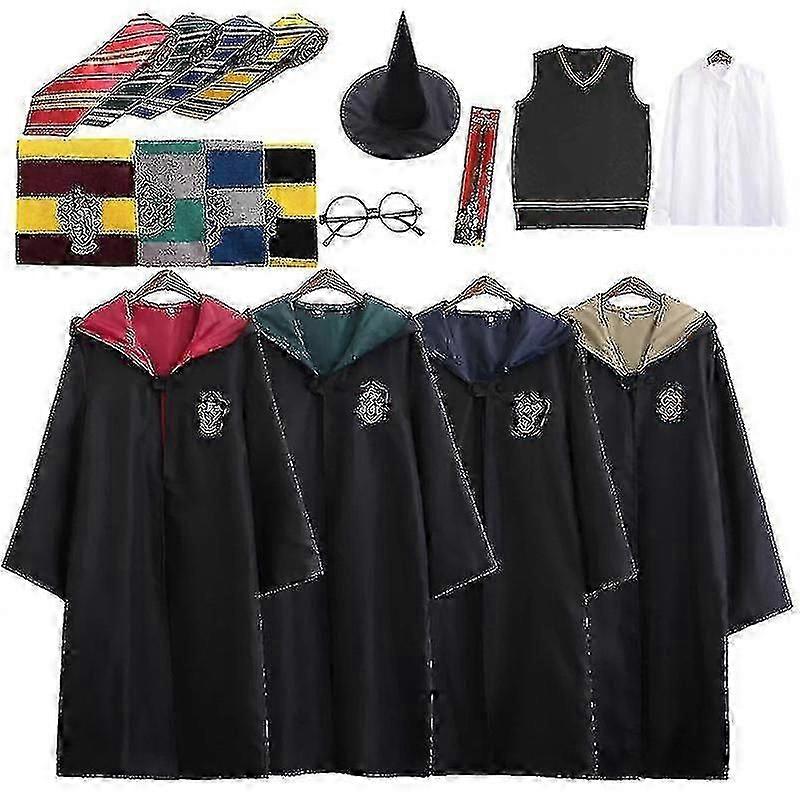 7pcs / set für Magic Wizard Kostüm Cape Umhang