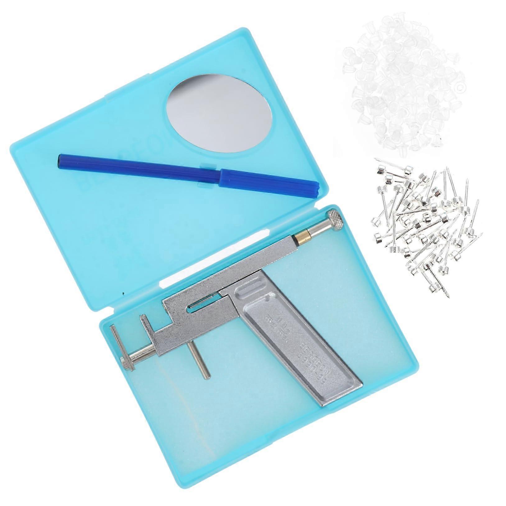 Reusable Ear Piercing Gun Kit with Painless SingleTap Piercing, Precise Alignment, Stainless Design