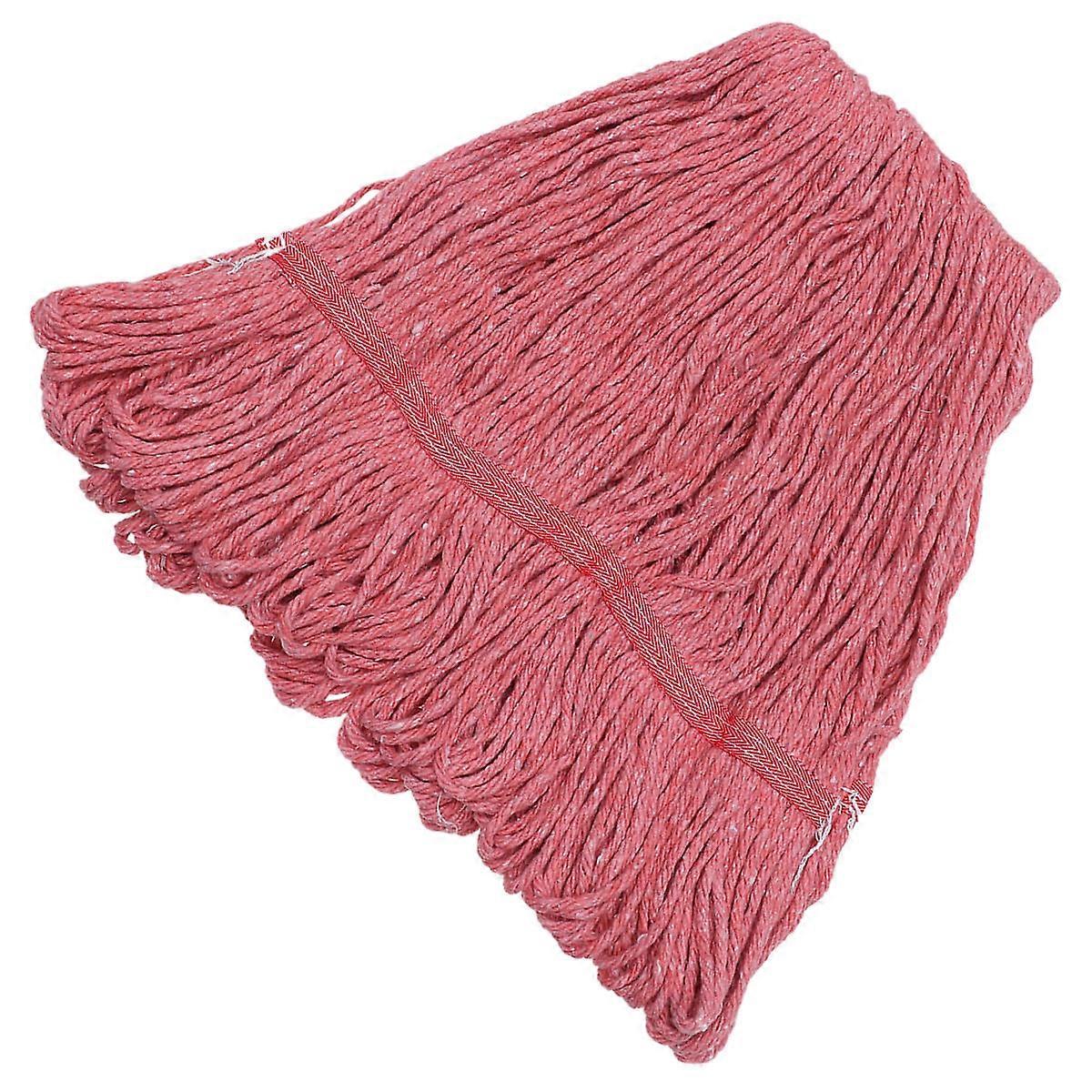 Practical Mop Cloth Cotton Mop Head for Water Absorption 2Pcs Red Use
