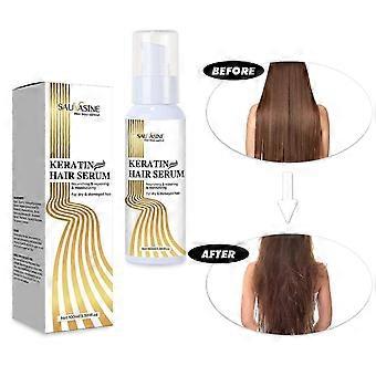 Keratin Hair Serum for Frizzy & Damaged Hair, Hair Soft Essential Oil Spray, Long-Lasting Lightweight & Refreshing, Smooth Frizz and Add Shine, 100ML