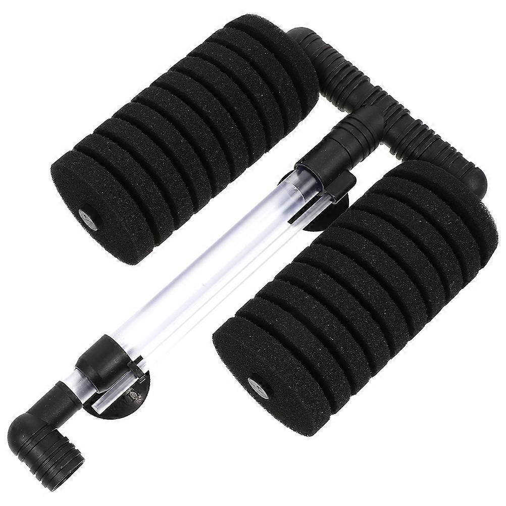 Convenient Aquarium Filter for Fish Tank Featuring 3Sets Replaceable Sponge Filters