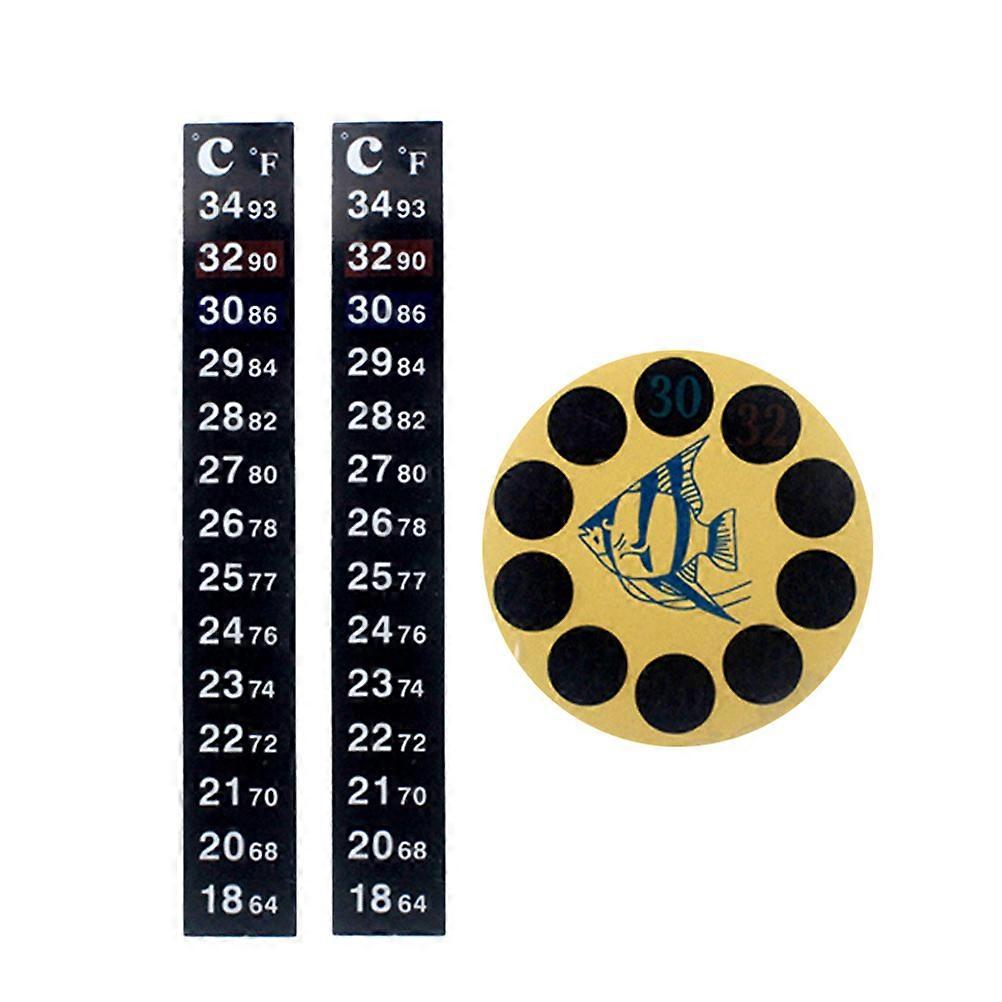 Fish Tank Thermometer Aquarium Patch Thermometer for 9Pcs Use